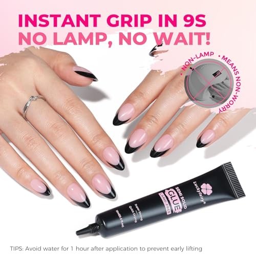 Super Strong Nail Glue for Press Ons 15g (2pcs) 15g*2 Nail Glue No Lamp Needed