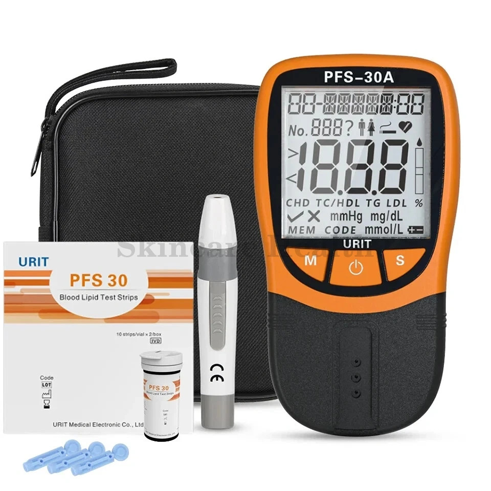 URIT 5 In1 Blood Lipid Meter Analyzer Cholesterol Triglycerid 30pcs Strips