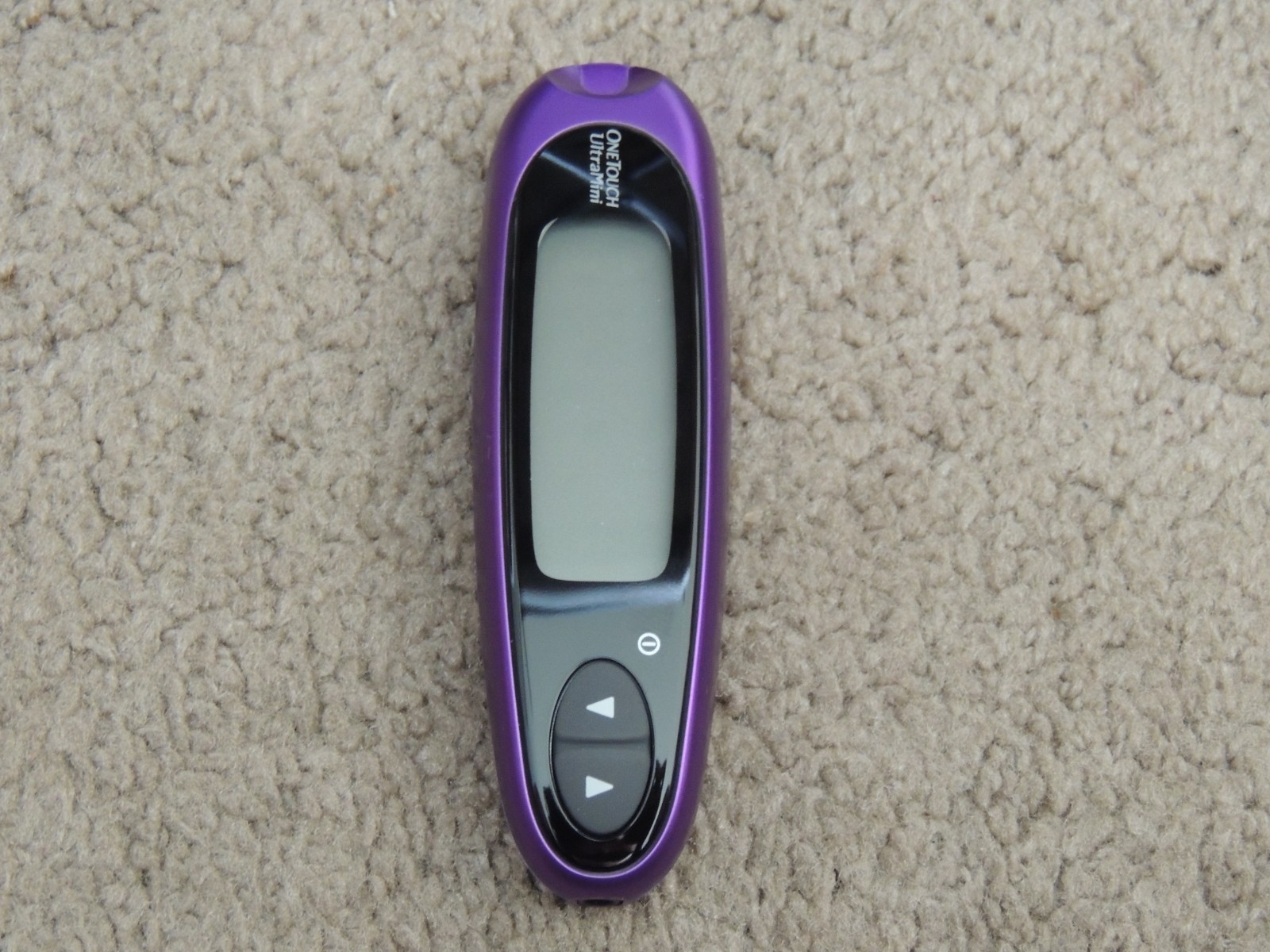 One Touch Ultra Mini Blood Glucose Monitoring System Purple Working W/ Battery