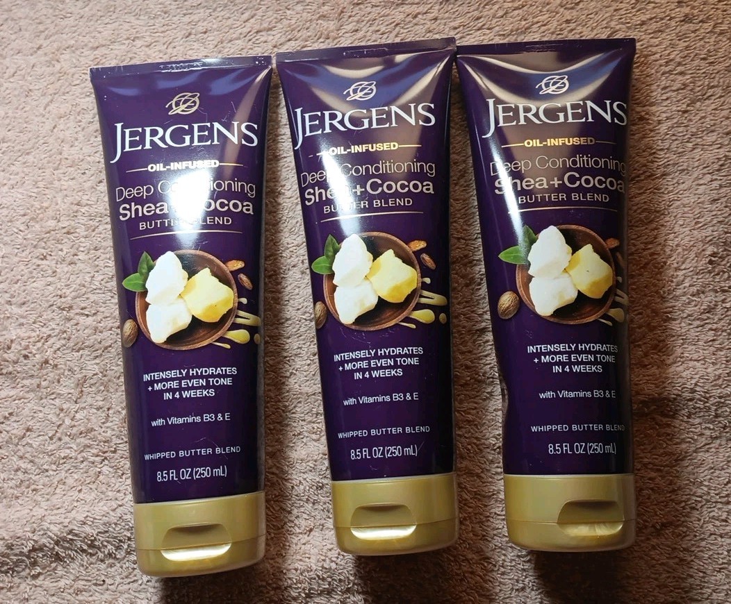 3 Jergens oil infused deep conditioning Shea+ Coconut Butter 8.5oz (O7)