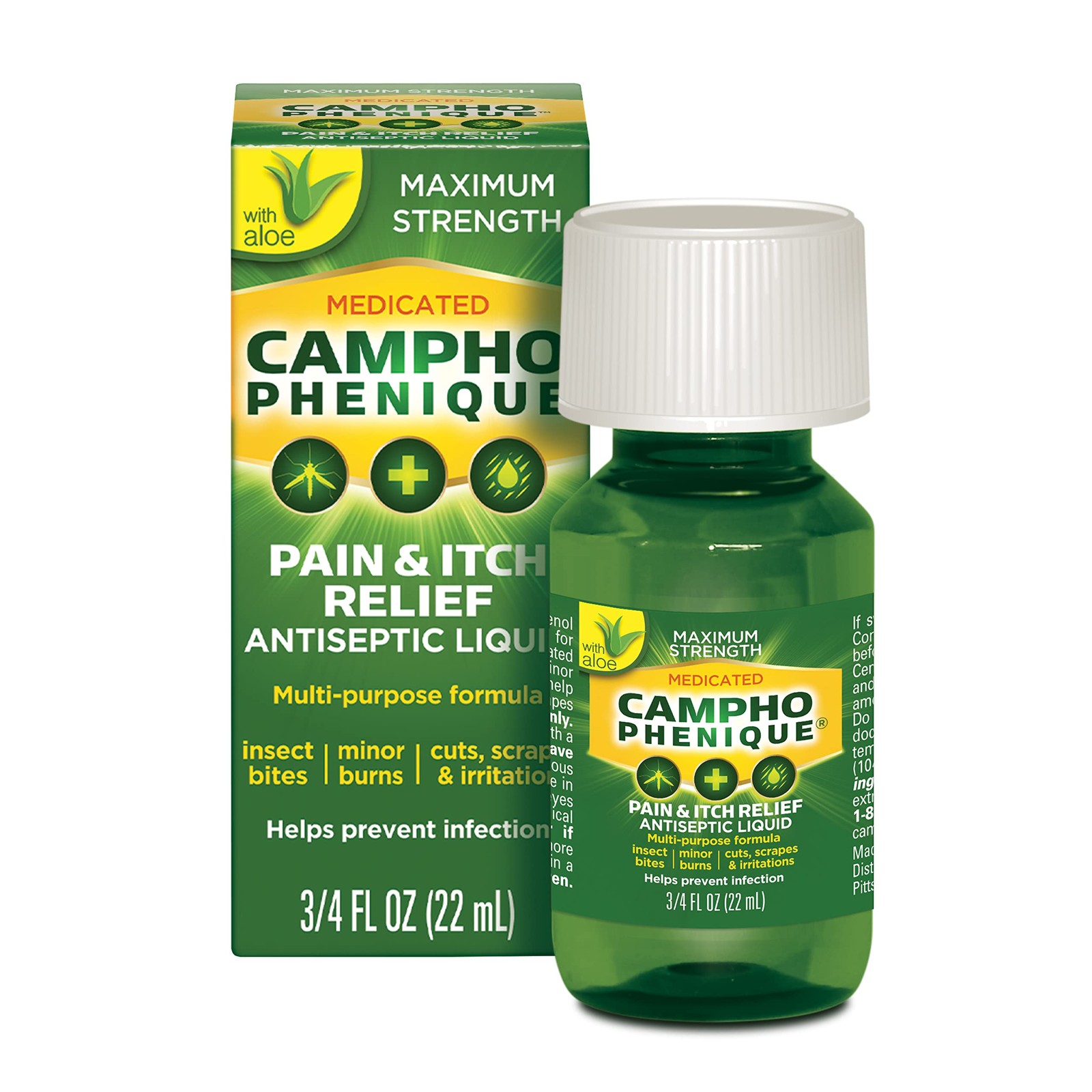Campho Phenique Maximum Strength Antiseptic Liquid, Pain Relief and Anti-Itch,