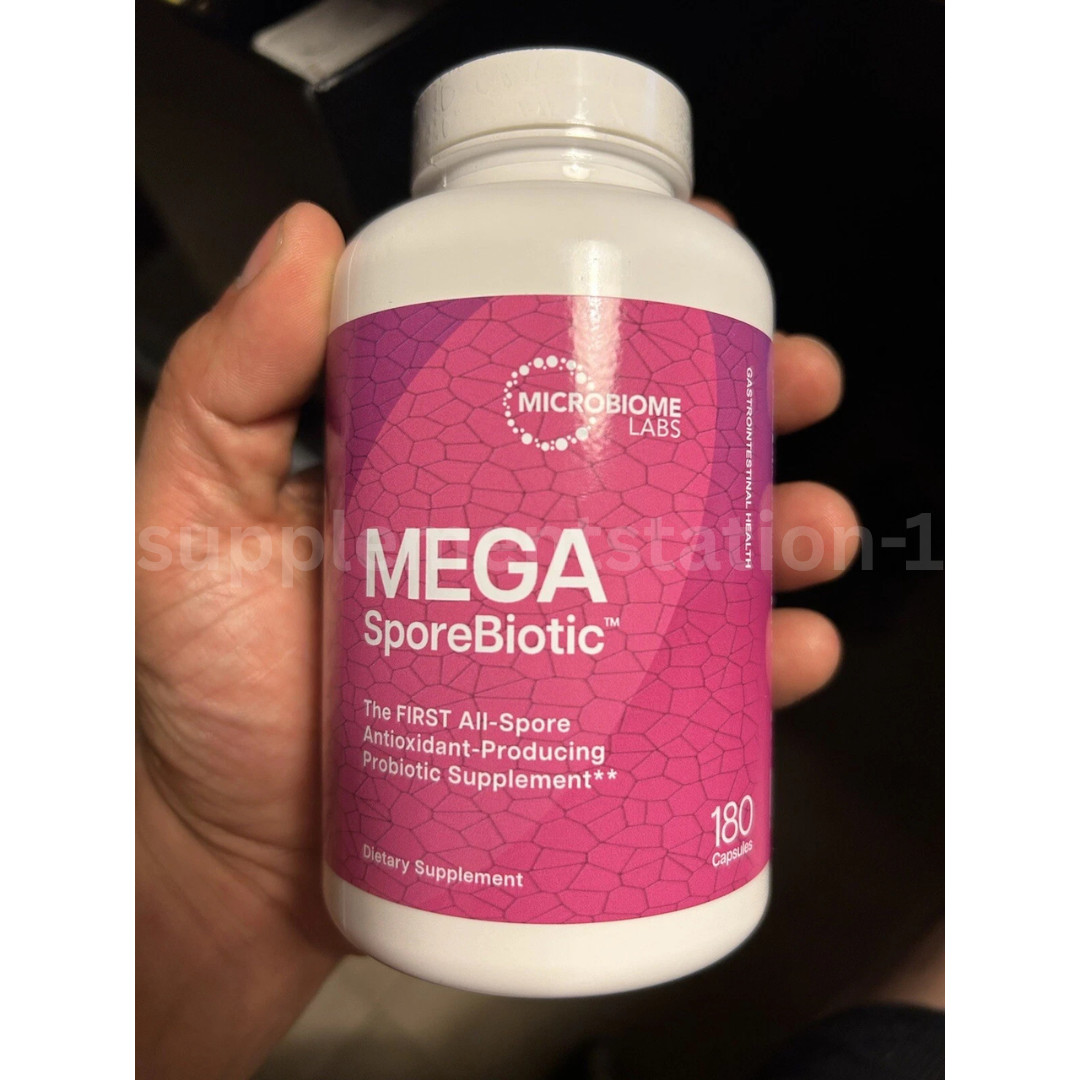 MegaSporeBiotic (180 Capsules) – Microbiome Probiotic, 2 bottles 7/27 Expiry