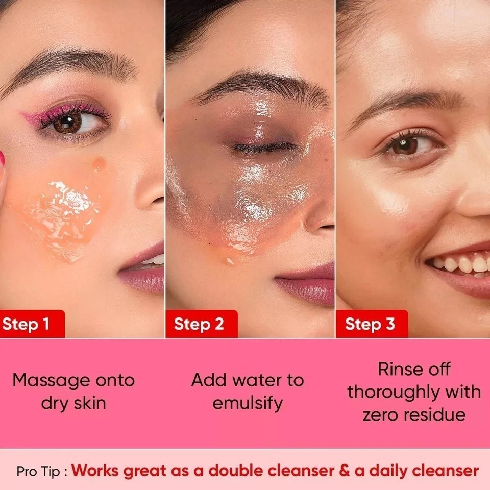 Dot & Key Strawberry Dew Cleansing Balm | For Clean, Smooth & Dewy Skin, 70Ml