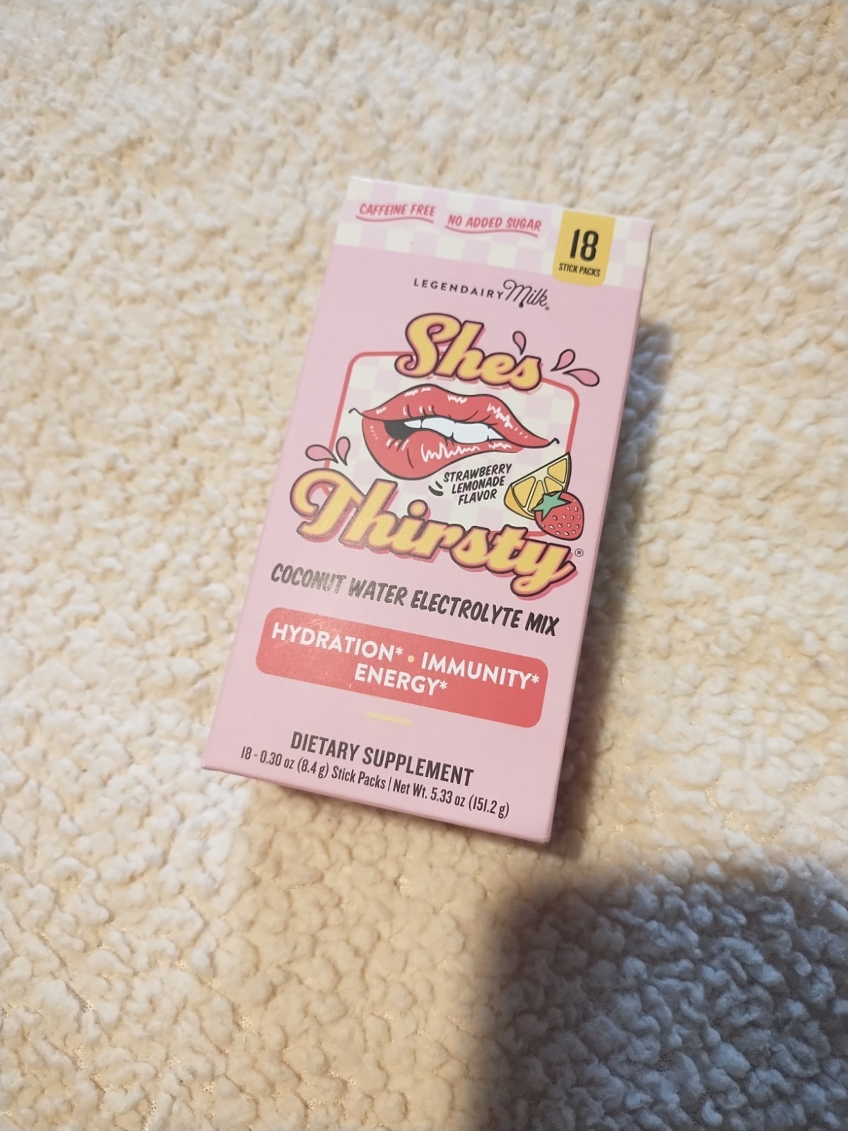 Legendairy Milk She’s Thirsty – Strawberry Lemonade, Hydration Packets | Cort…
