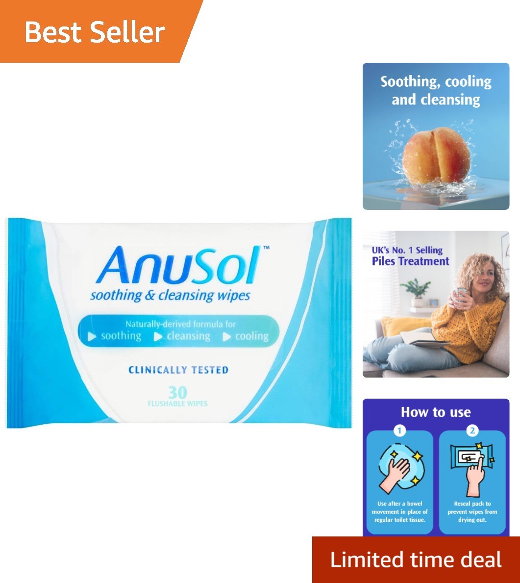 Eco-Friendly Soothing & Cleansing Wipes – Pack of 30