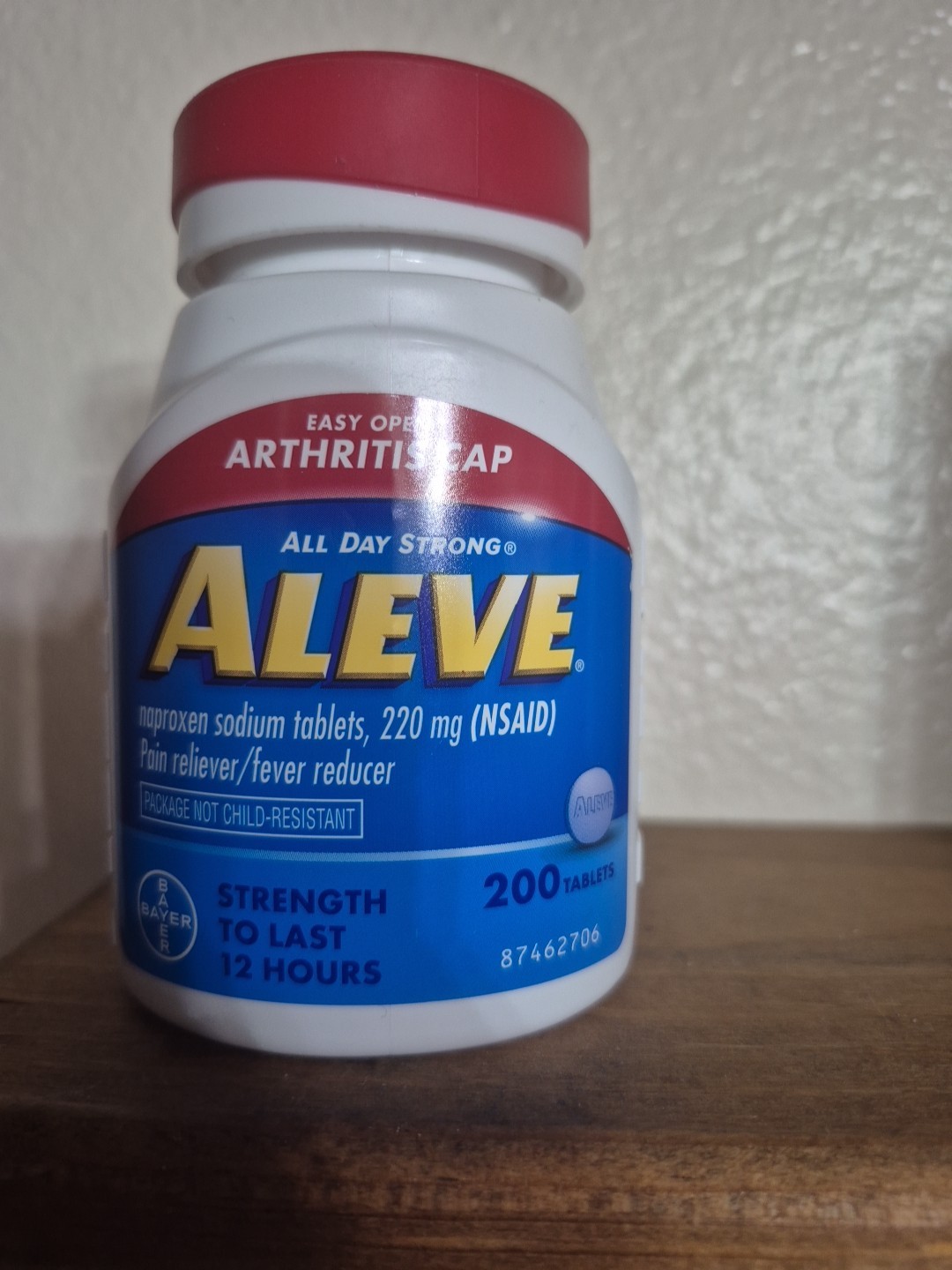 Aleve Arthritis Cap All Day Strong 220 mg Pain/Fever Reliever 200Ct EXP26-28🔥