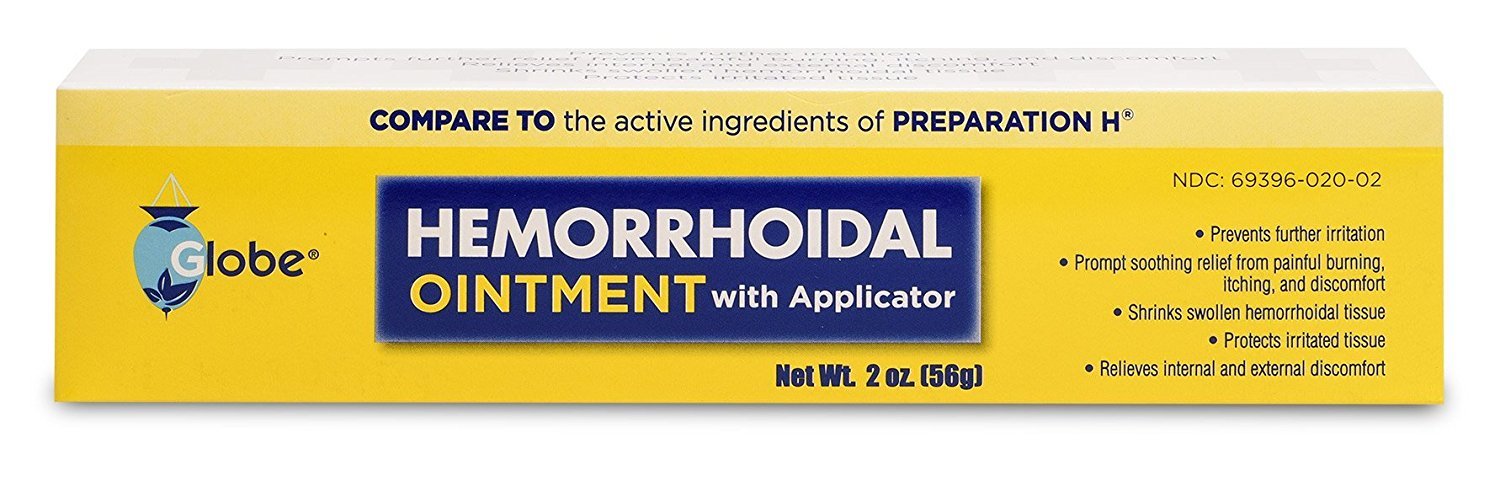 Globe Hemorrhoid Ointment 2 oz (Compare to PREPARATION H) – 1 Tube
