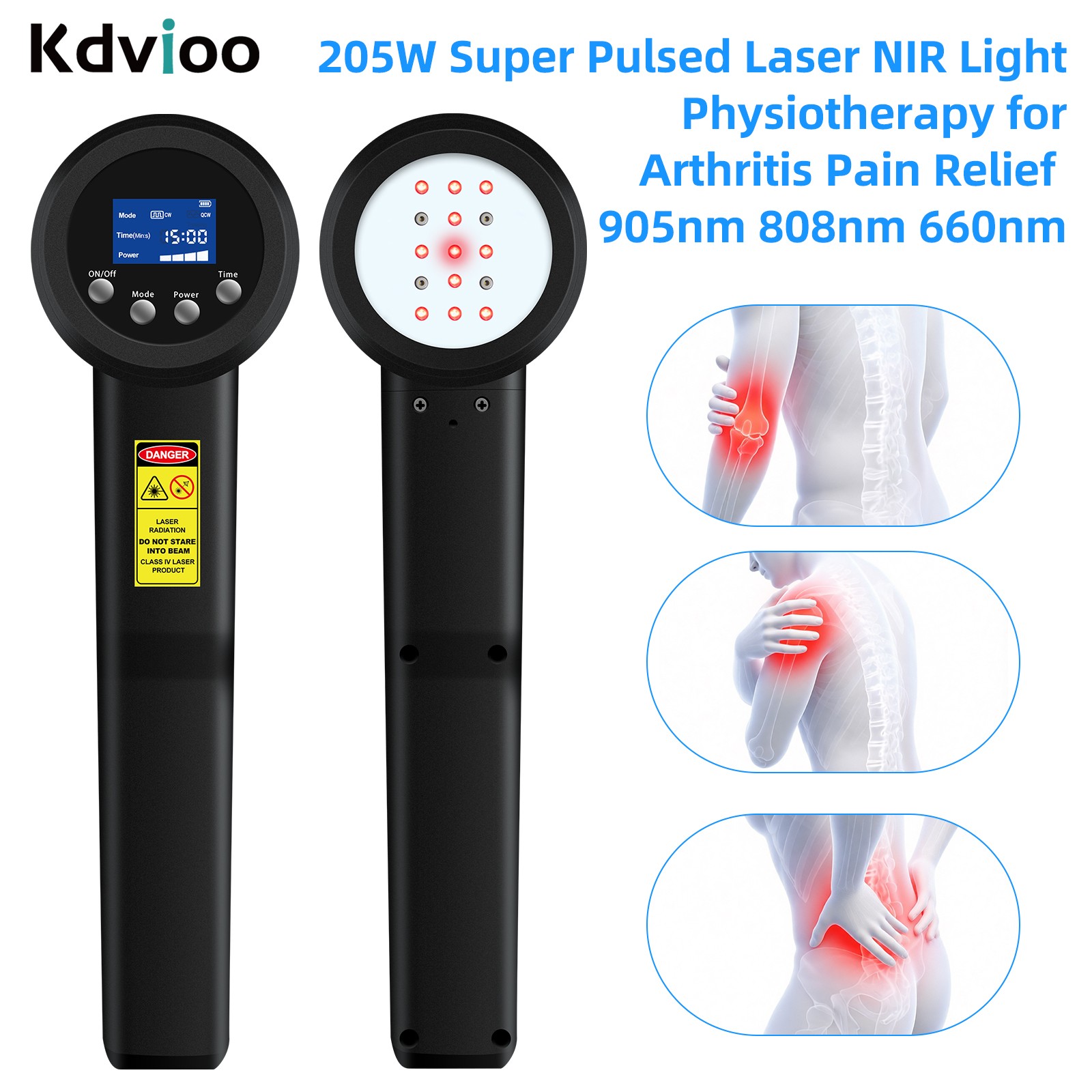 205W Super Pulsed NIR Light Therapy System 905nm 808nm 660nm for Wound Healing
