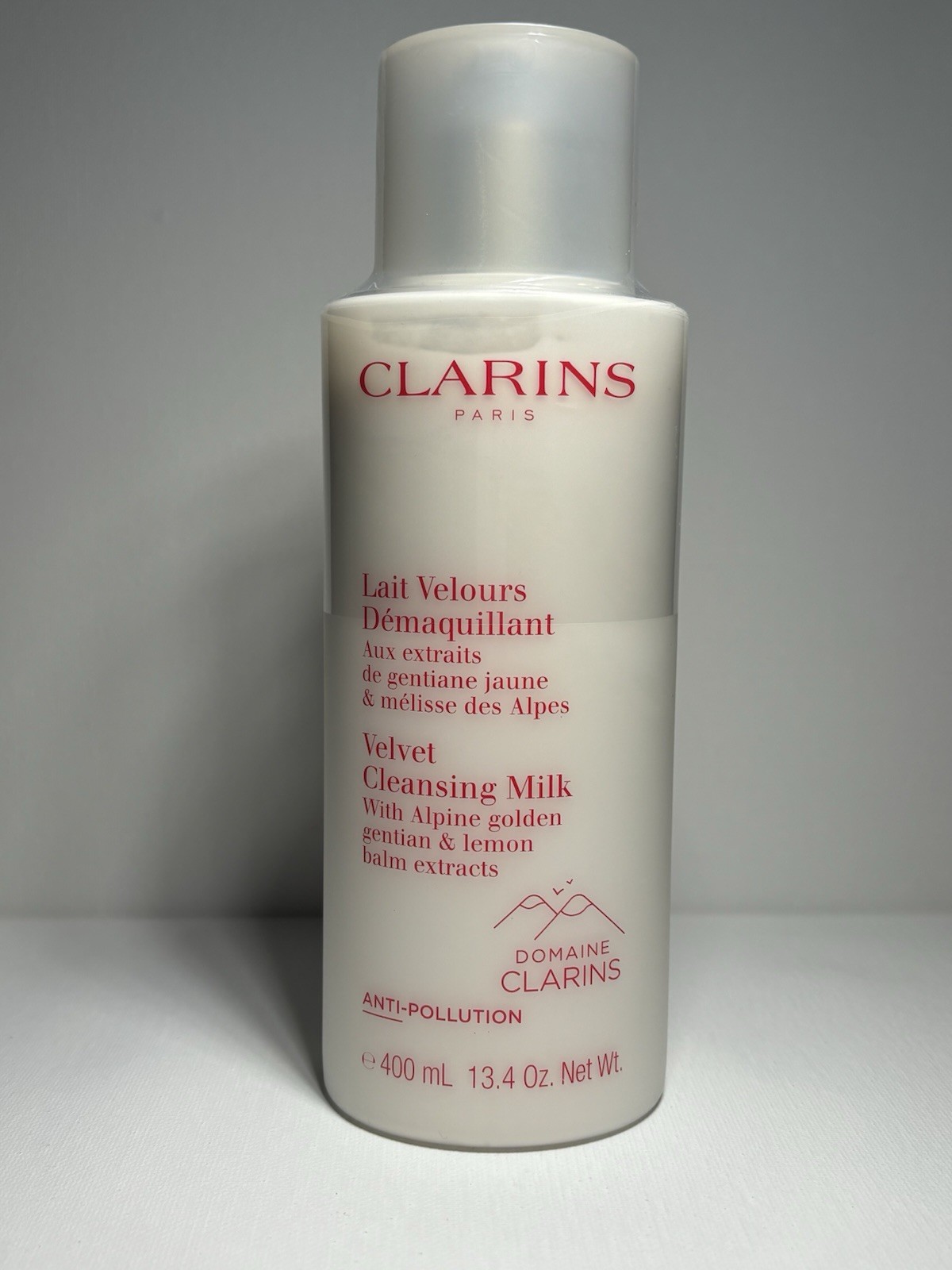 Clarins Anti-Pollution Velvet Cleansing Milk 400ml/13.4 oz NEW+SEALED
