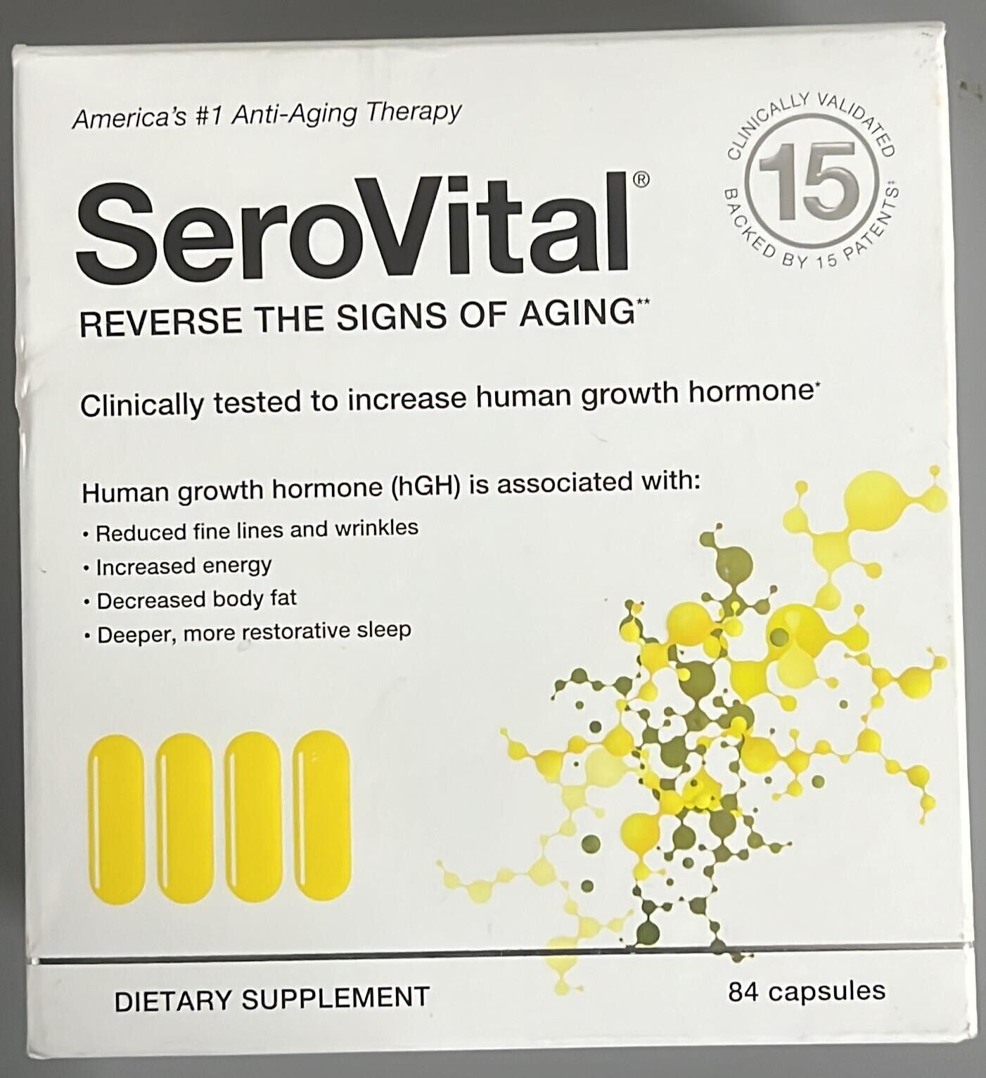 Serovital Anti-Aging Therapy 84 Capsules Exp. 09/2026