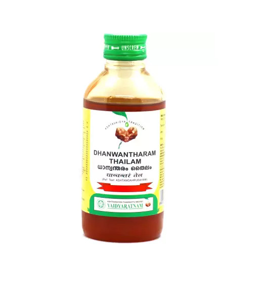 Vaidyaratnam Ayurvedic Dhanwantharam Thailam / Oil Free Shipping