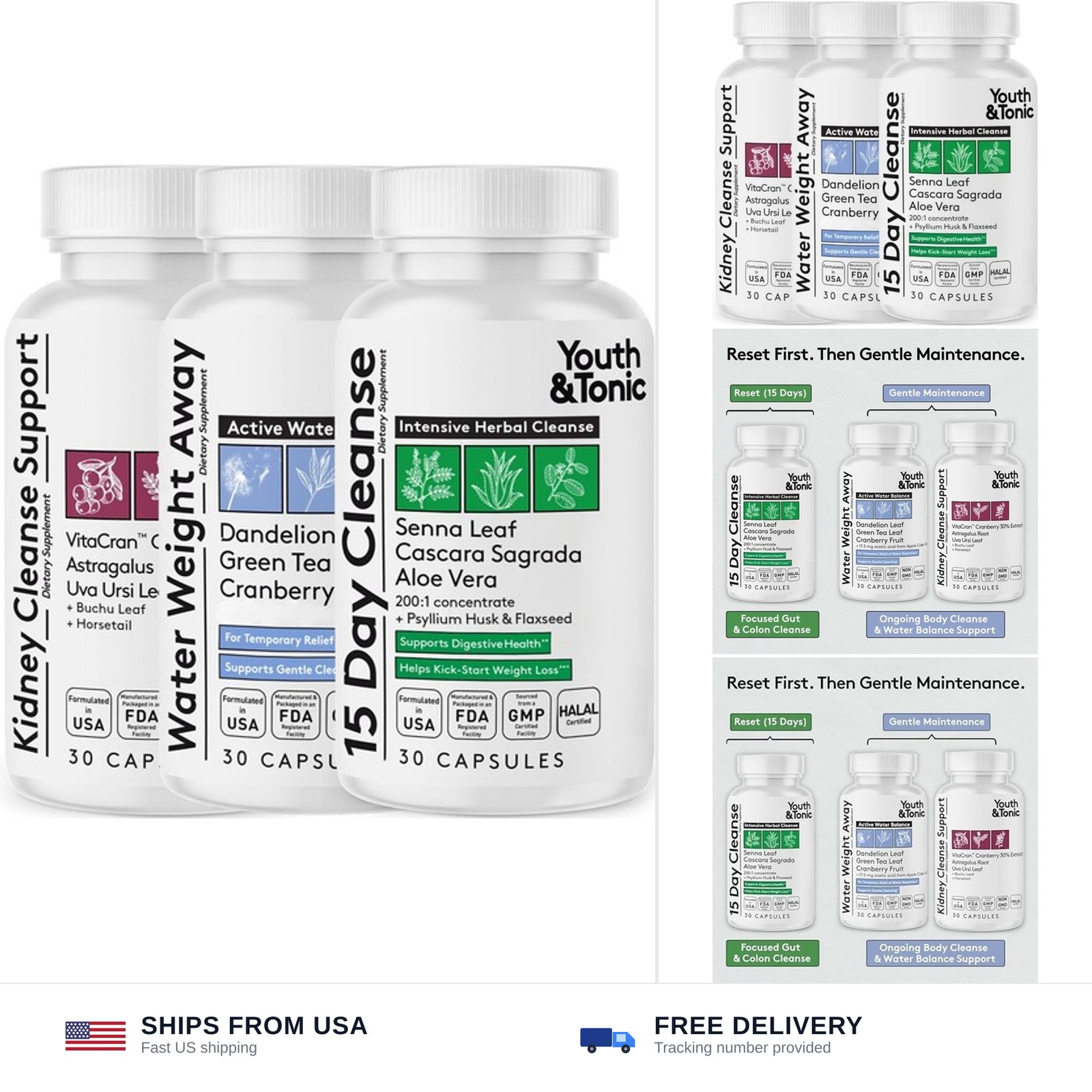Youth & Tonic Detox Pills for Women, 15 Day Cleanse, Colon Cleanse, Kidney | …