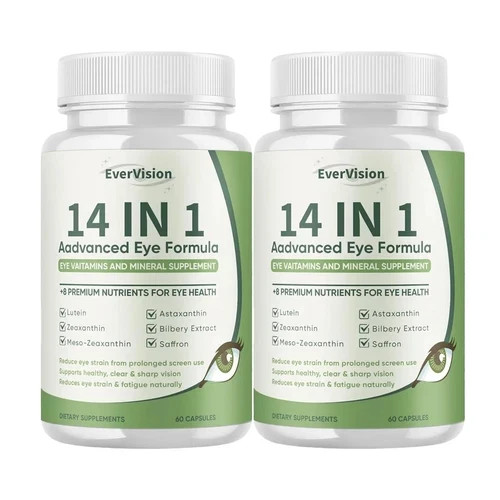2-Pack Evervision 14 in 1 Advanced Eye Formula – Ever Vision Eye Support-120Caps