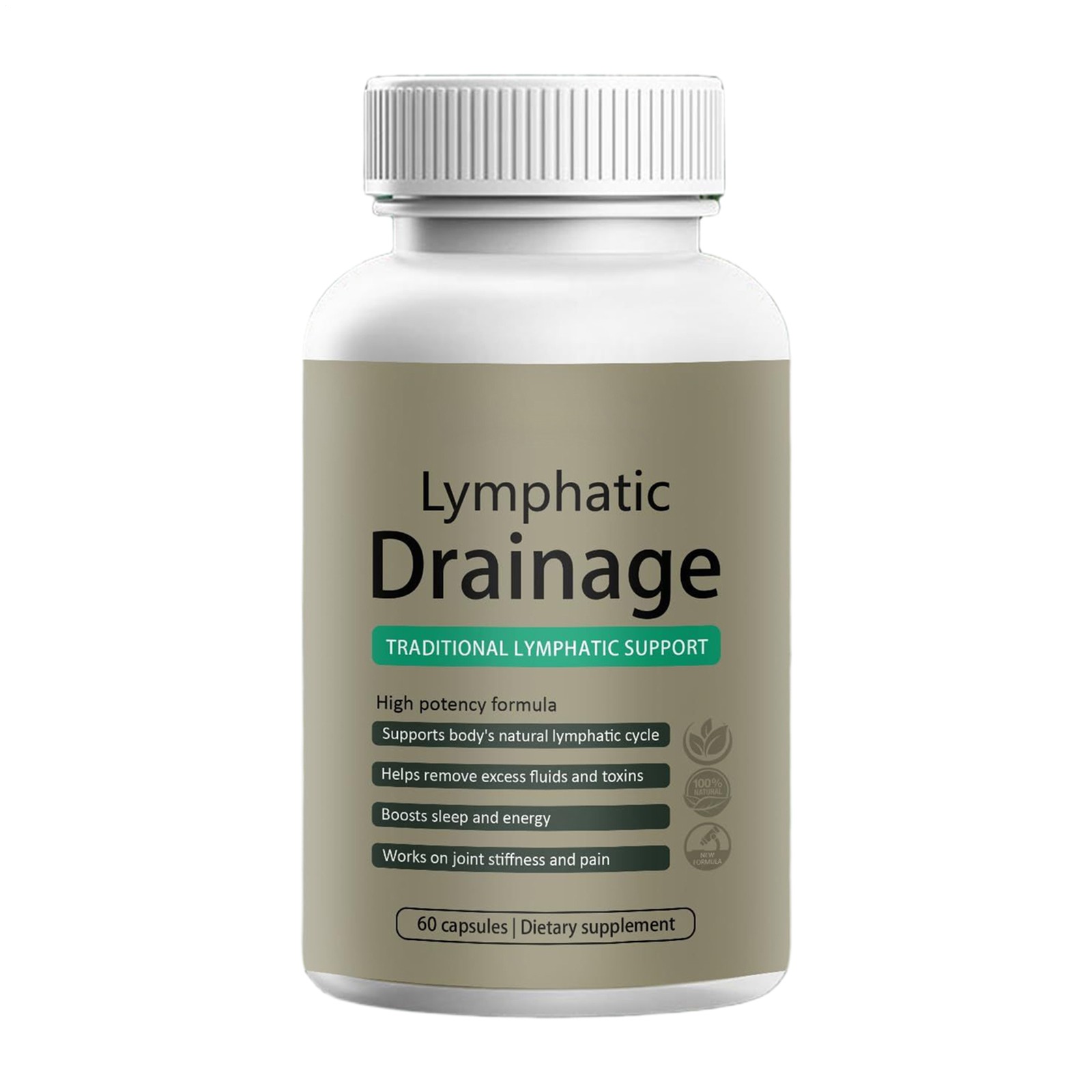 Sculptique Lymphatic Drainage Supplement, to Capsules per Bottle, 1 60 3 Bottles