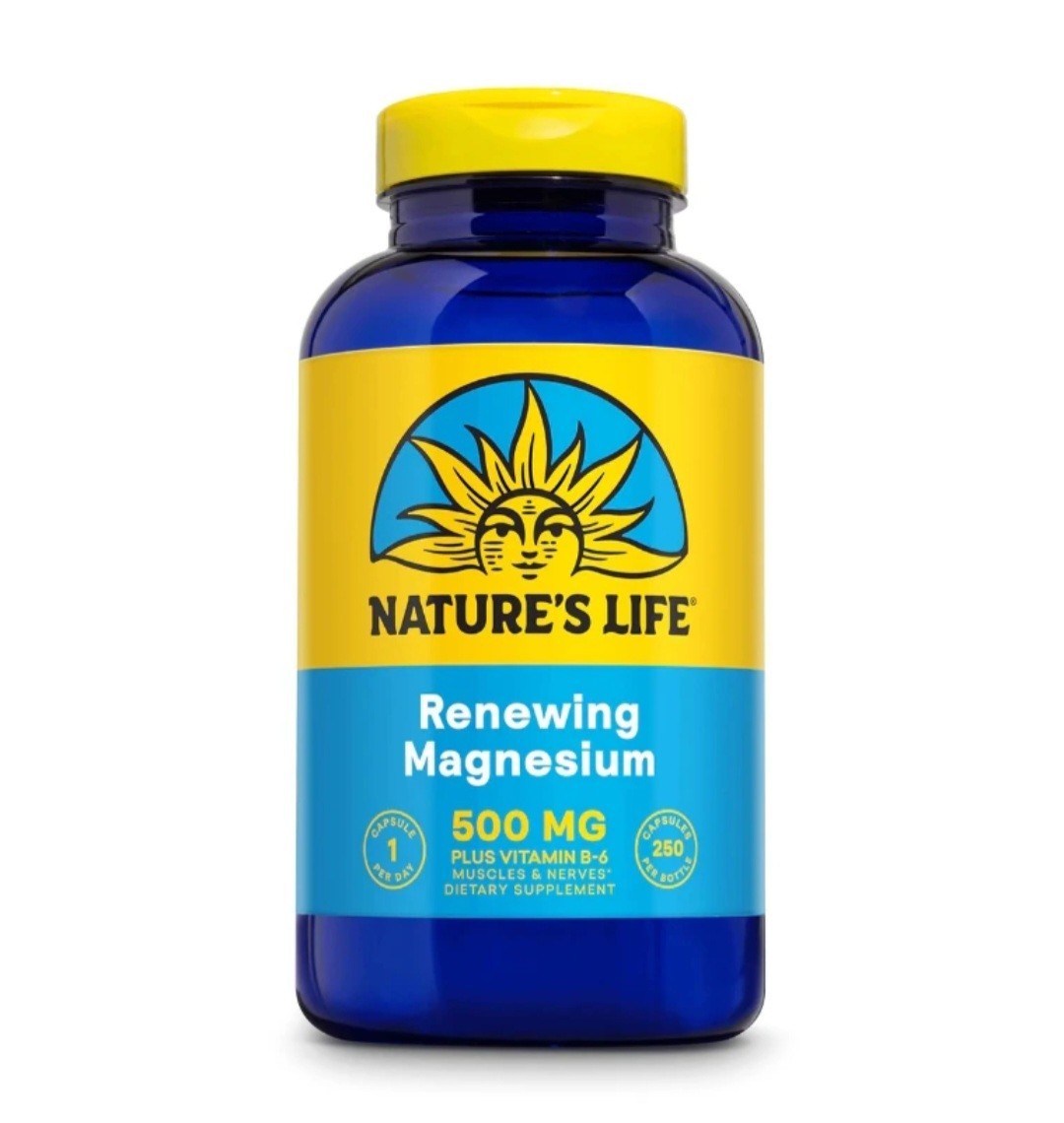NEW Nature’s Life Renewing Magnesium 500 Mg, 250 Capsules