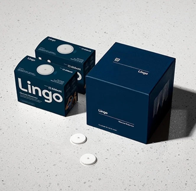 (Pack of 2) Lingo (CGM) & App 4-week plan – Sealed Box Exp 8/31/2026