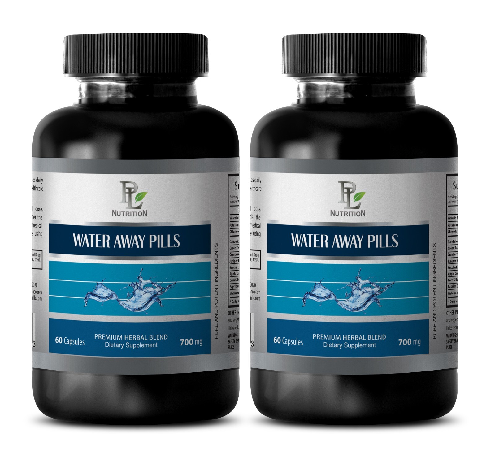 WATER WEIGHT PILLS – Vitamin B-6, Green Tea, Dandelion, Watermelon 2Bot