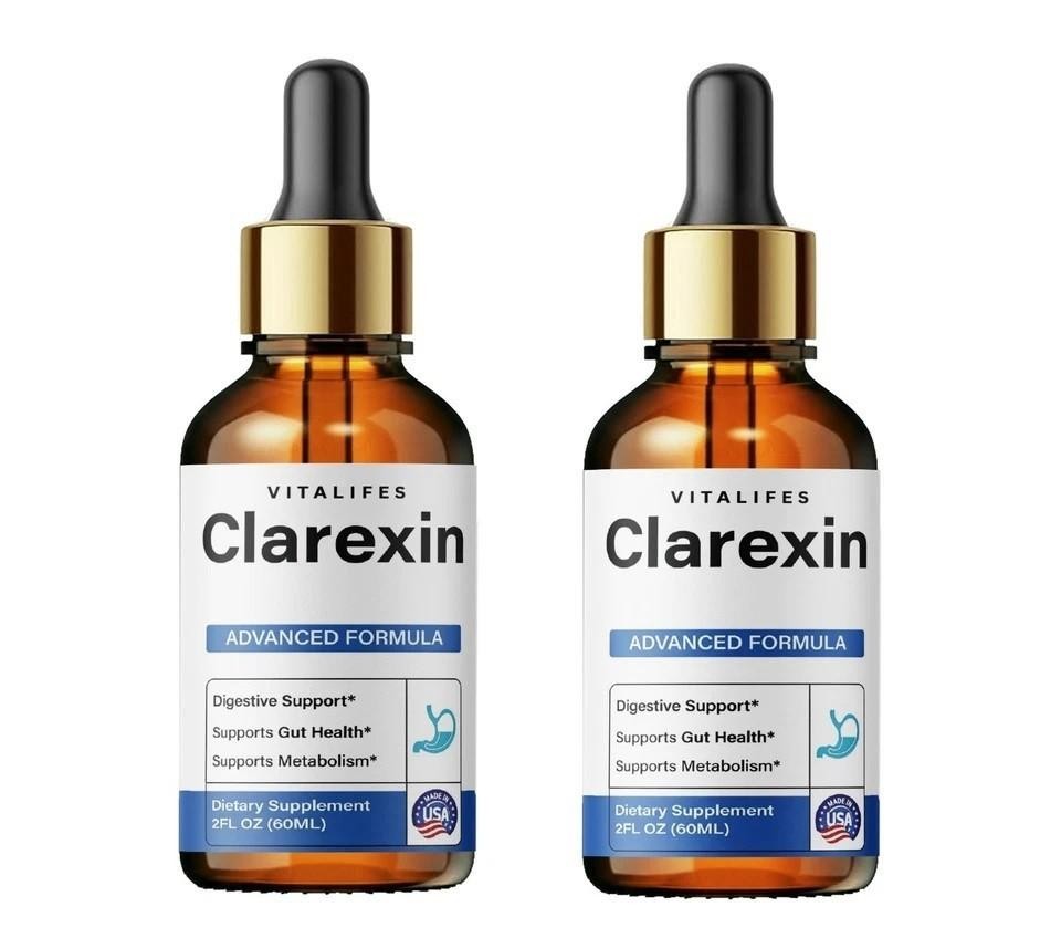 Clarexin Drops – Maximum Strength Gut Health Detox & Cleanse Formula (2 fl oz)