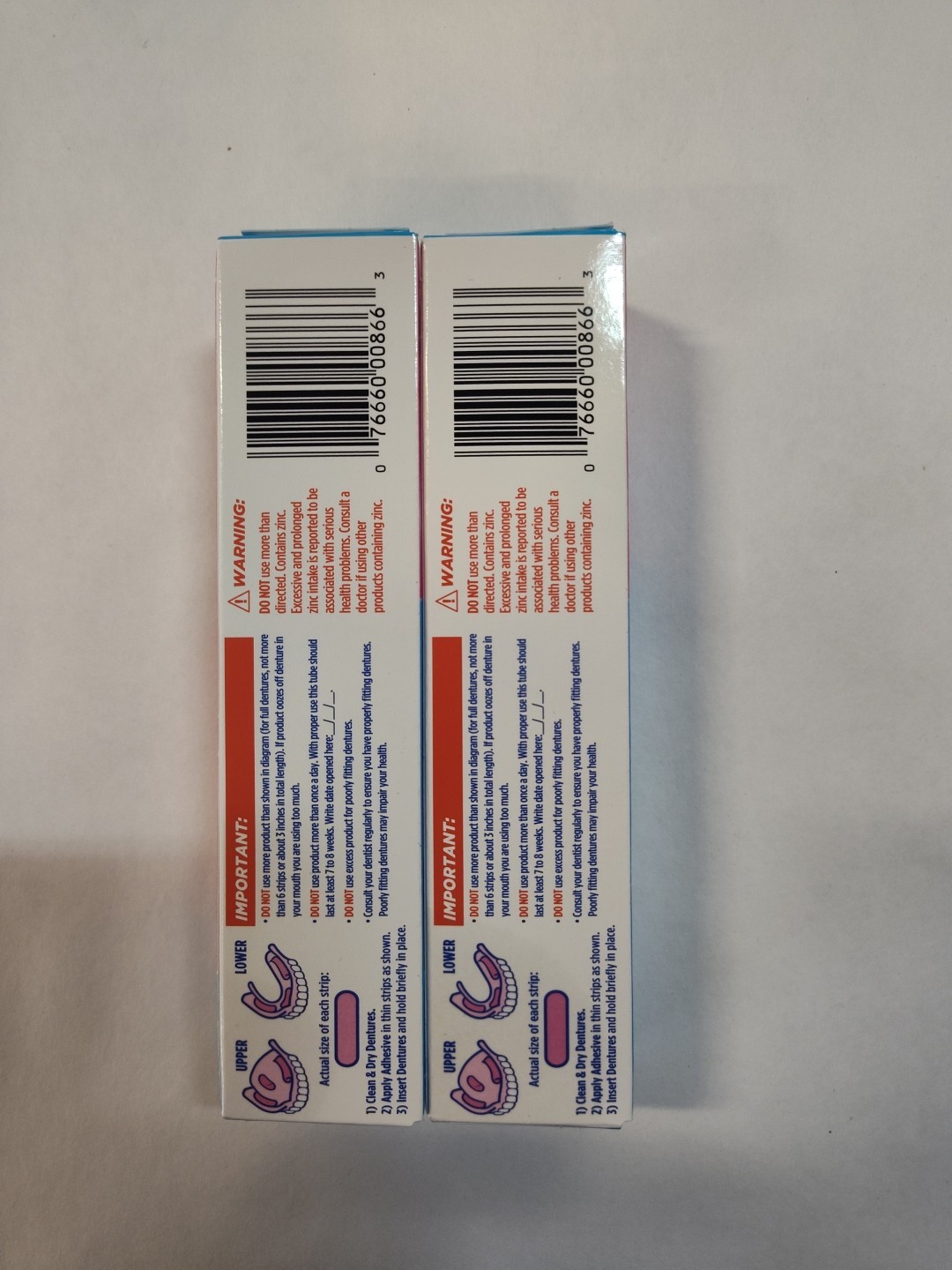 2 pk FIXODENT COMPLETE DENTURE ADHESIVE CREAM ORIGINAL 2.4 OZ