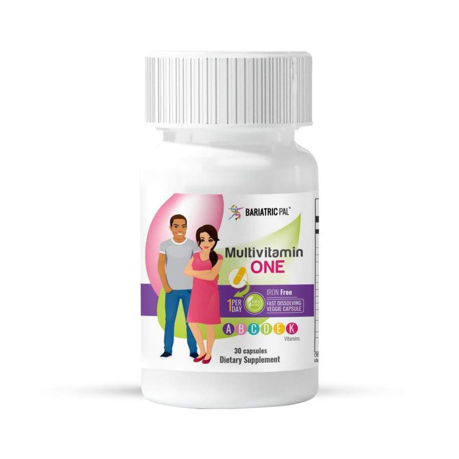BariatricPal Multivitamin ONE “1 per Day!” Veggie Capsule – Iron Free