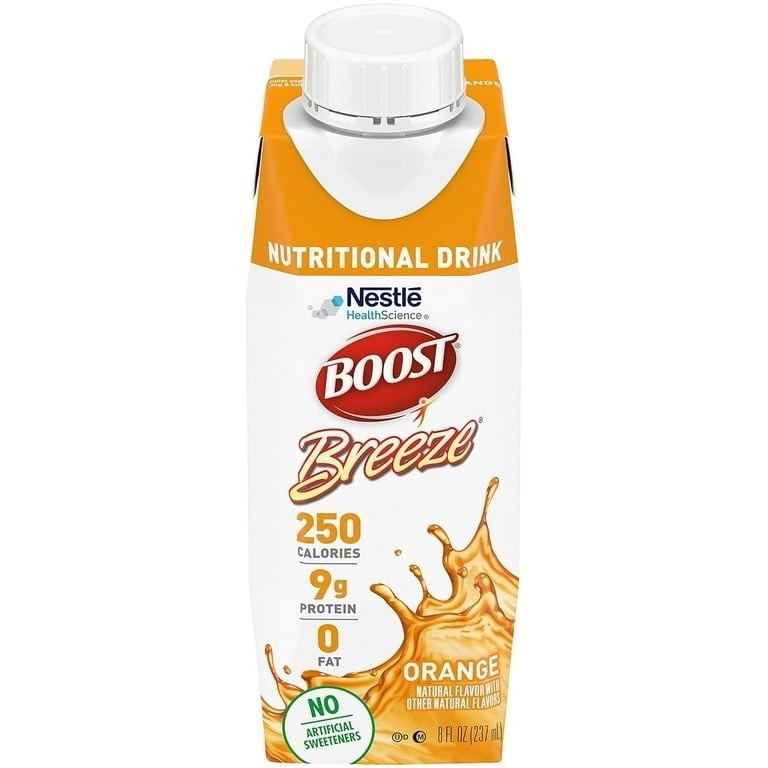BOOST Breeze Nutritional Drink Orange 8 fl oz (237 mL) 250 Cal 9g Protein
