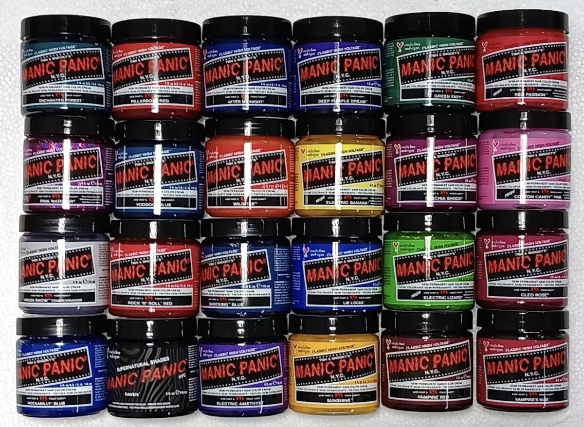 Manic Panic Semi Permanent Hair Dye Color Cream 118 mL (4 oz) – Choose Your Tone