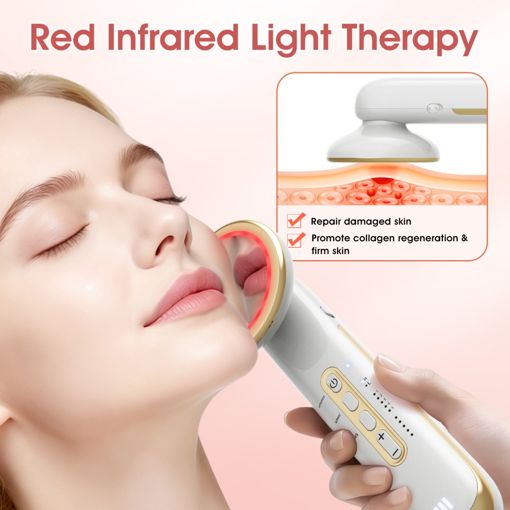 Ultrasonic 3 in 1 Far-infrared Slimming Machine 5 Modes EMS Massager Fat Burning