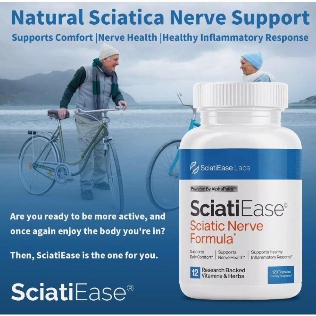 3 Pack SciatiEase Labs Sciatic Nerve Formula 120 Caps Nerve Health Enhance Pro