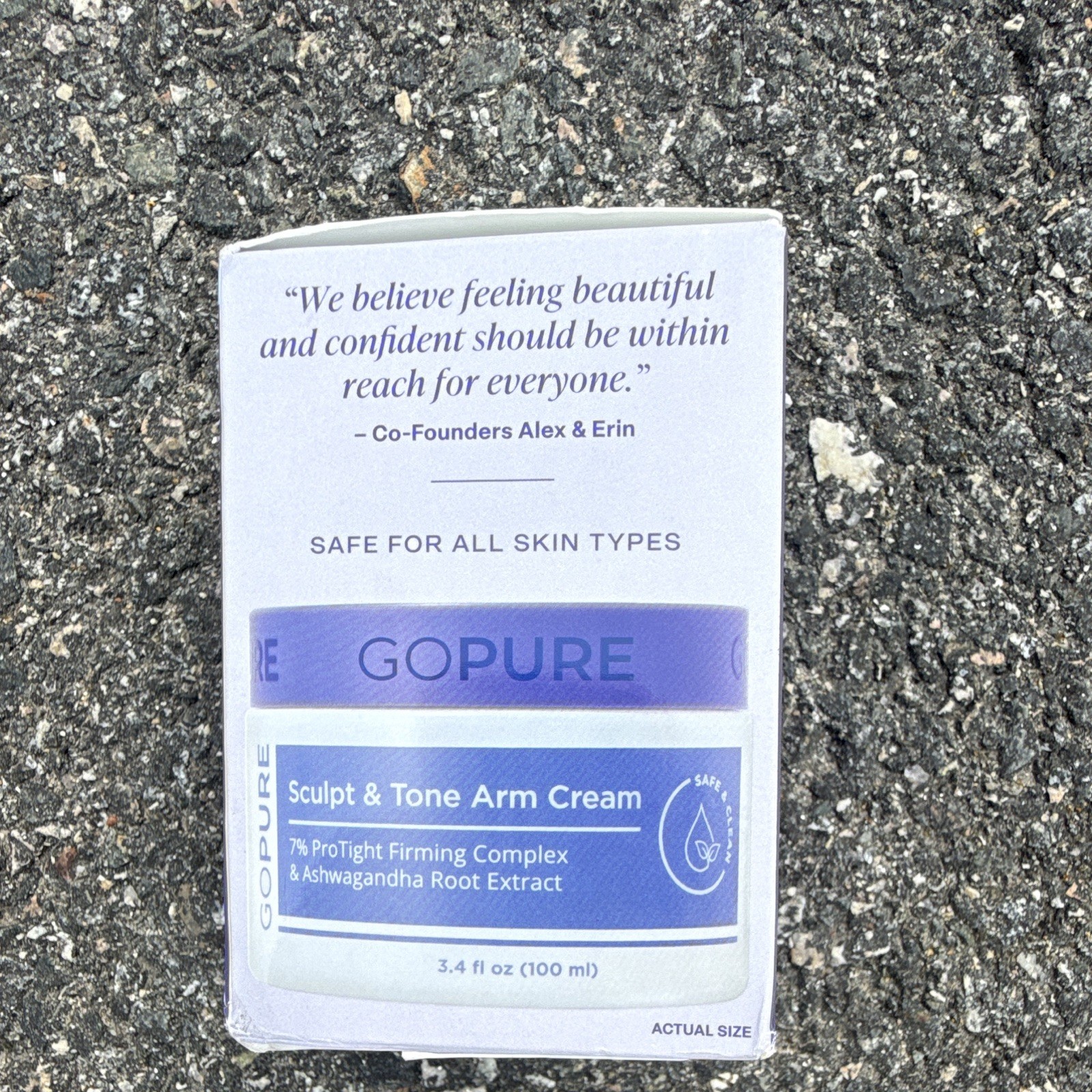 GoPure Sculpt & Tone Arm Cream Firming Hydration Toning 3.4 fl oz (100 ml)
