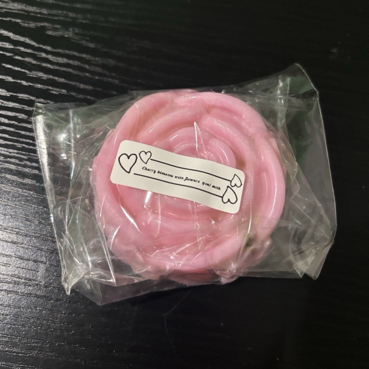 Pink Rose-Shaped Decorative cherry, blossom soap bar