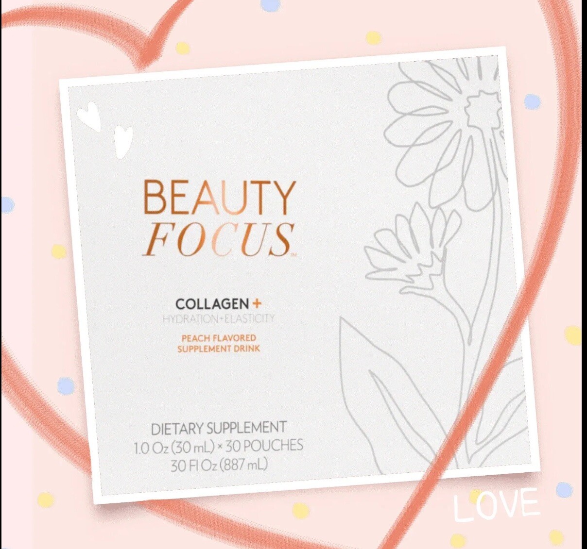 NUSKIN Nu Skin BEAUTY FOCUS 30 Day Liquid collagen + Strawberry Flavor