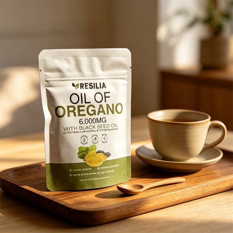 3X with Oil of Oregano 6000mg Resilia Black Seed Oil Softgels – 60 Capsules