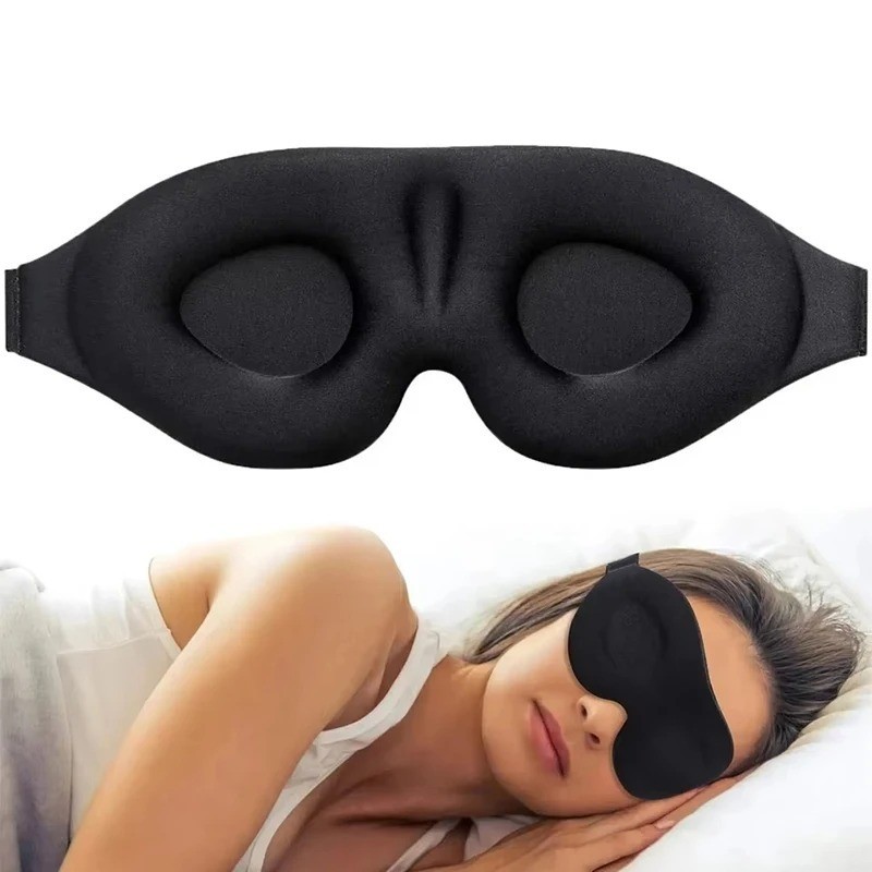 MZOO Luxury Sleep Eye Mask for Side Sleeper Men Women, Zero Eye Pressure 3D Mask