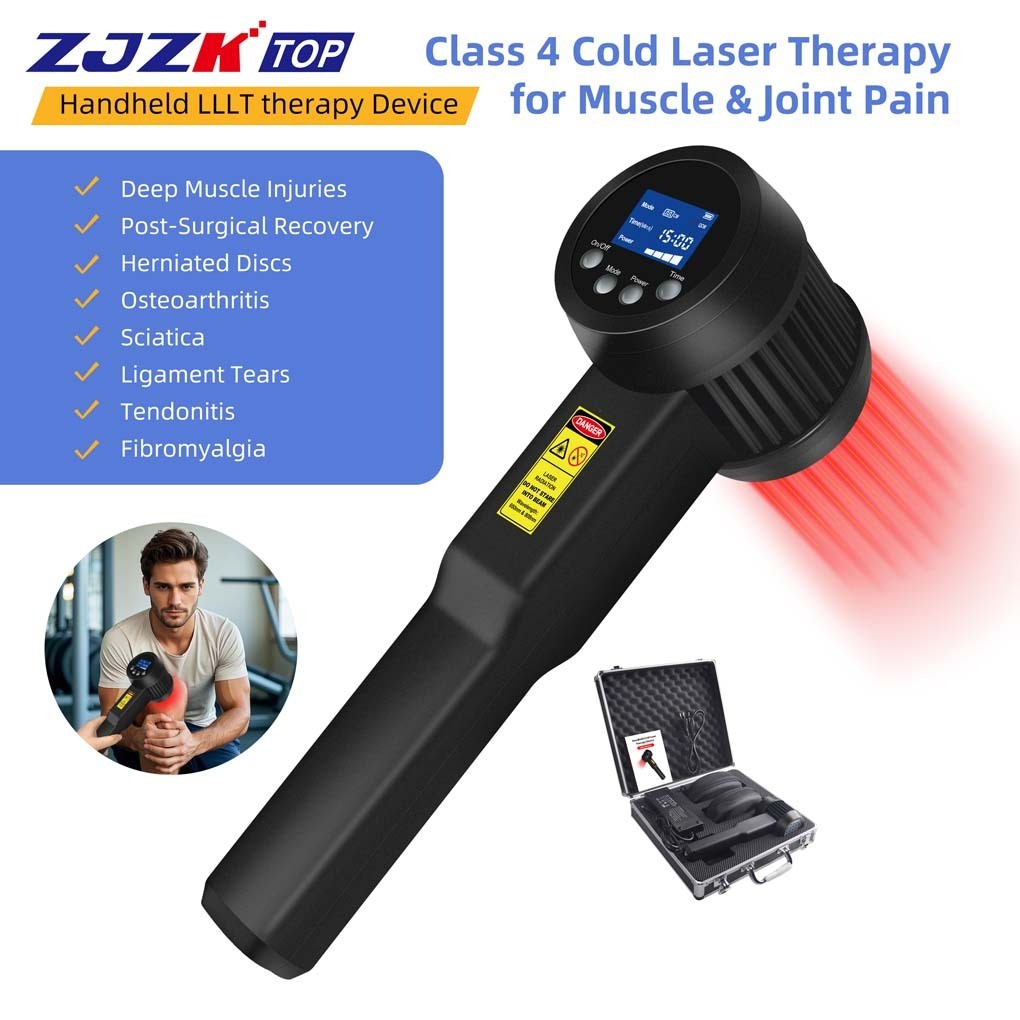 8W Portable 25-Diode Cold Laser Therapy 650nm/808nm LLLT Device for Deep Tissue