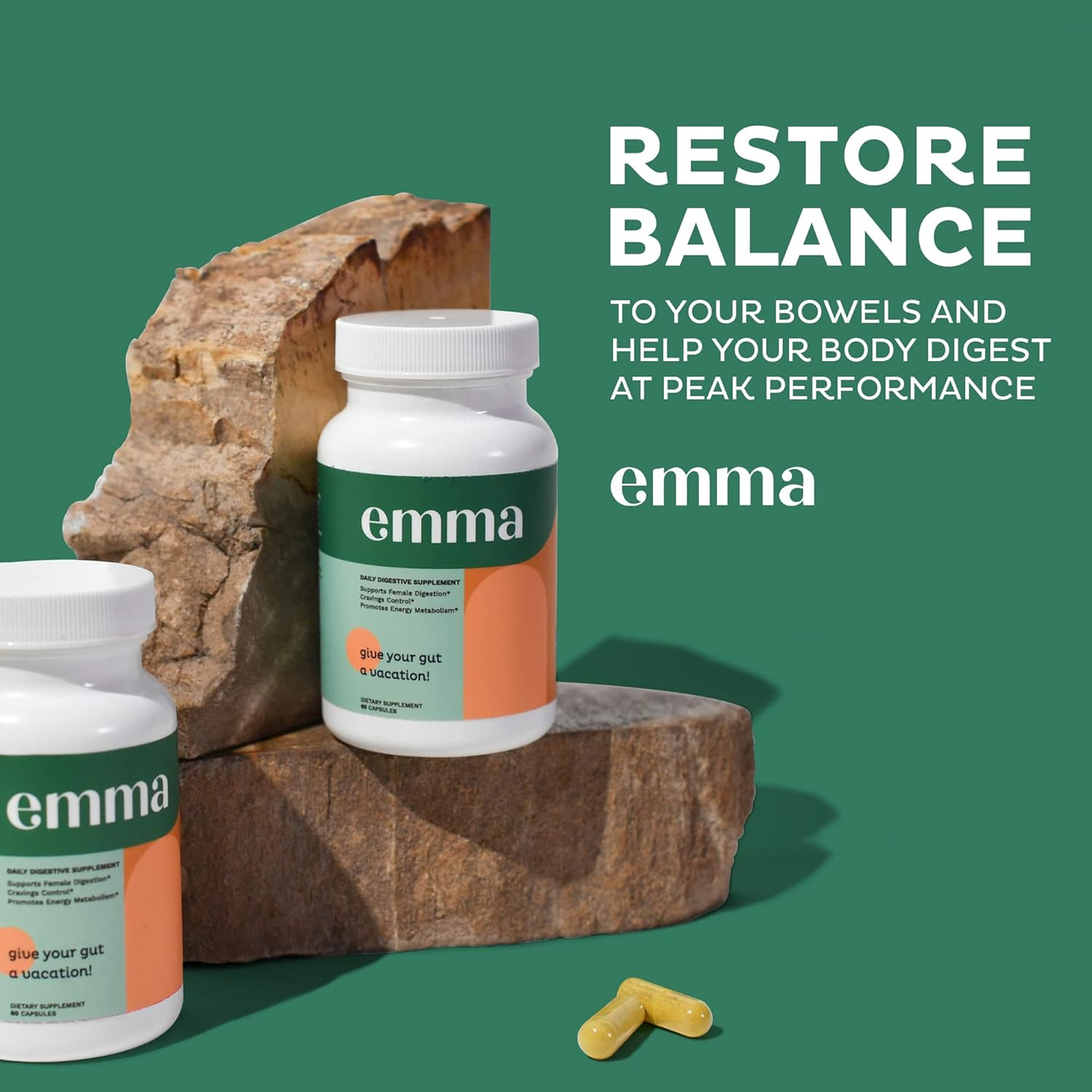 Emma 60 Capsule Improve Energy Digestive Gut Health Boost Metabolism Antioxidant