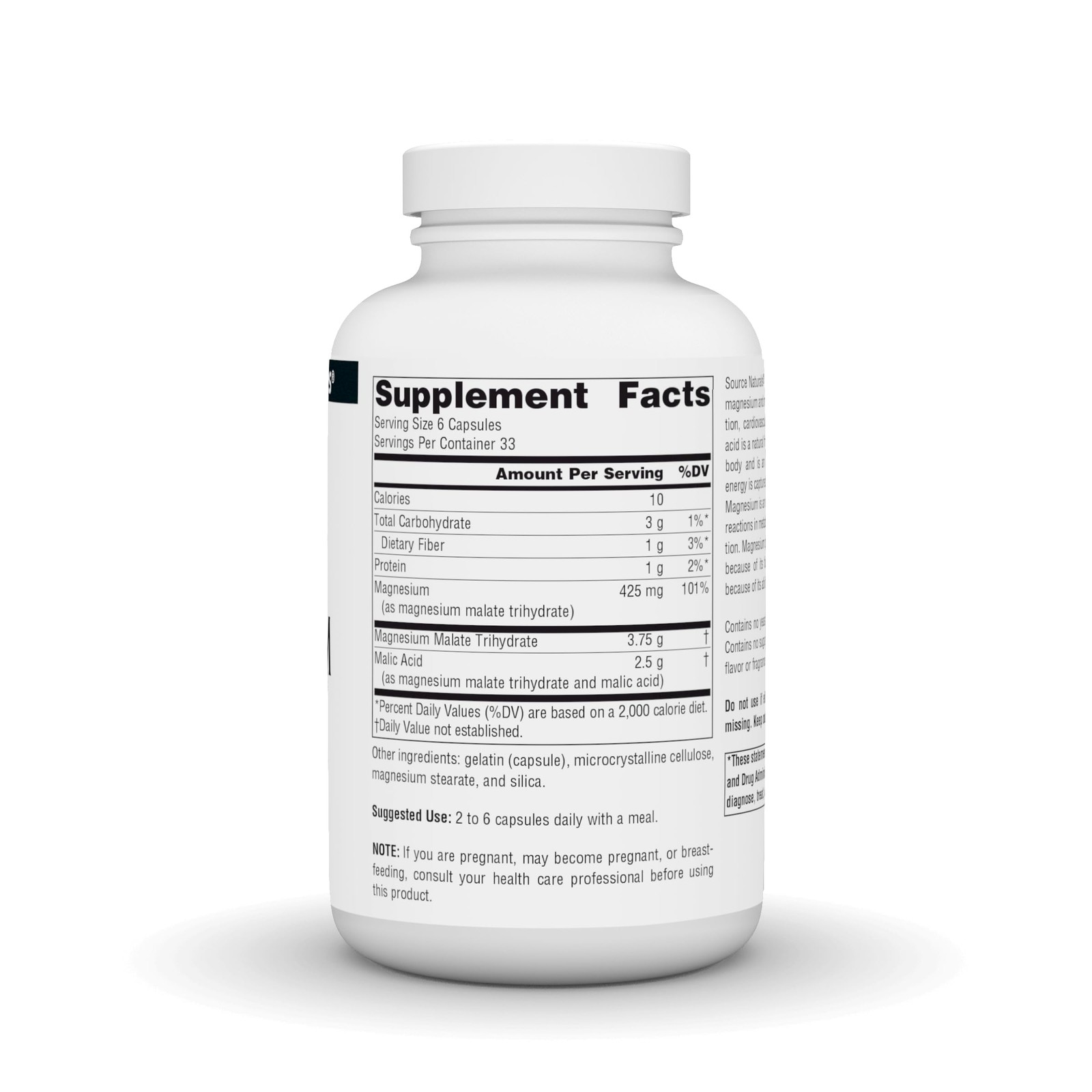 Magnesium Malate, Supports Muscles and 200 Count (Pack of 1)