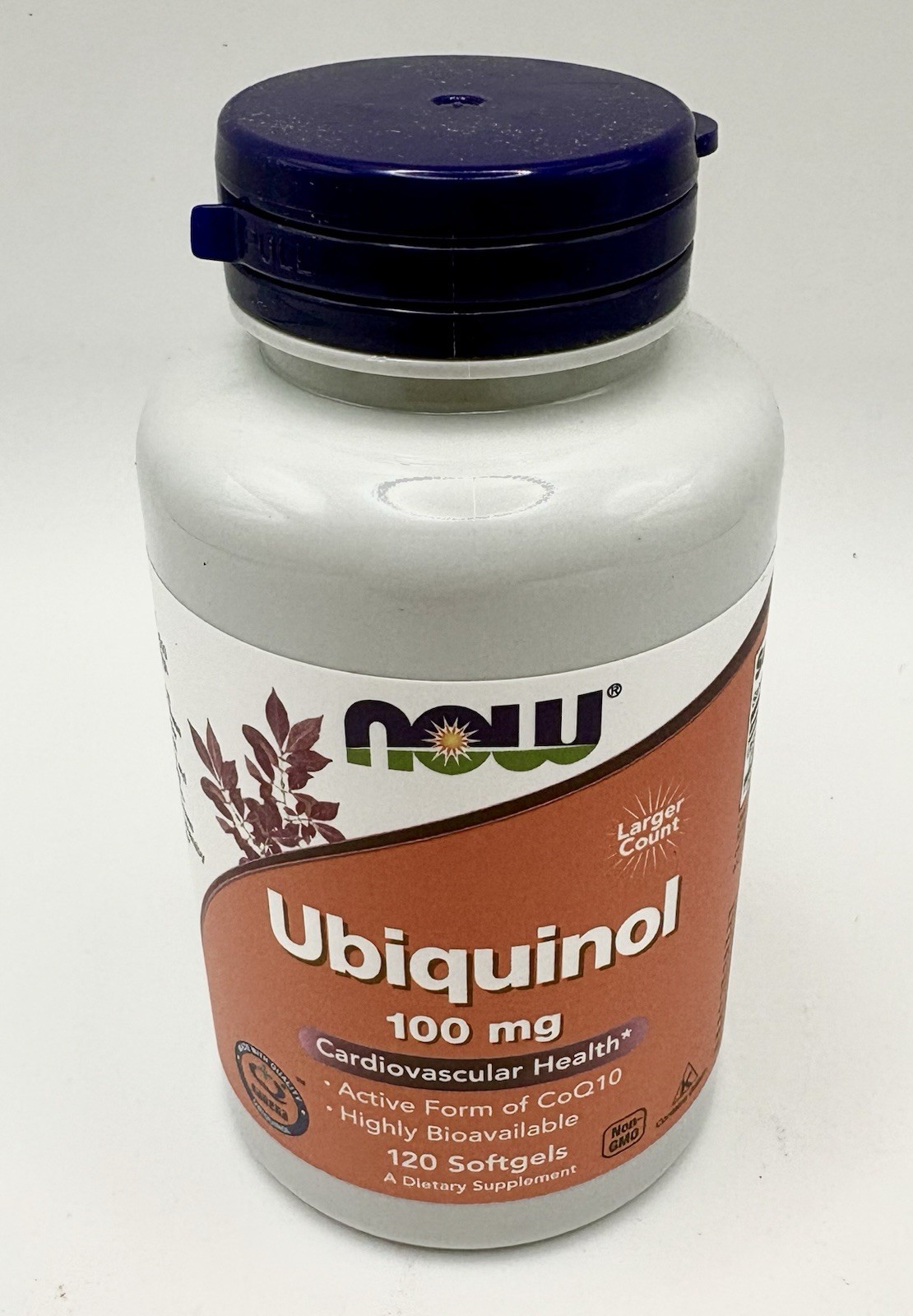 NOW FOODS Ubiquinol 100 mg 120 Softgels 4/2027 Expires
