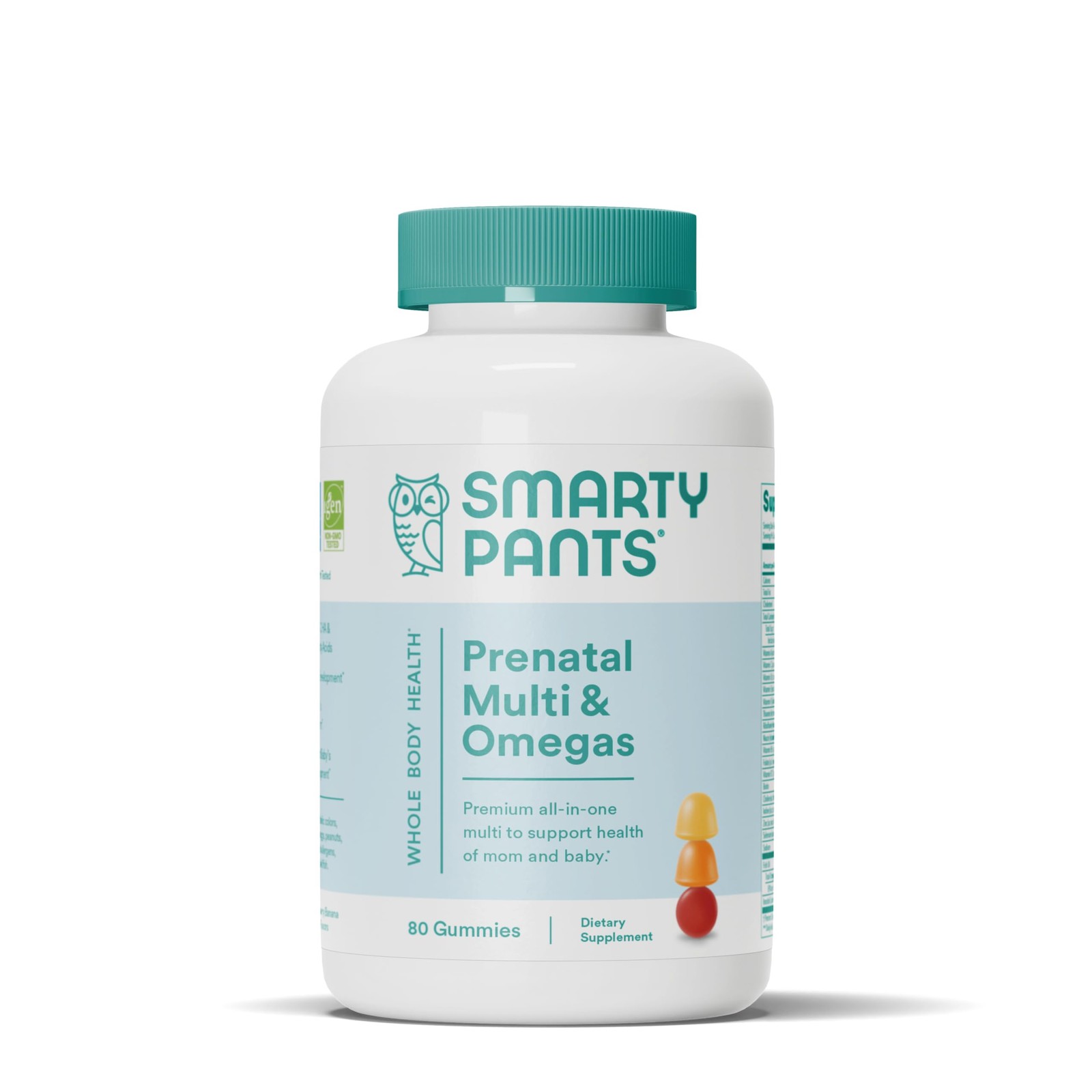 SmartyPants Prenatal Vitamins for Women, 20 servings, 80 Count, Red