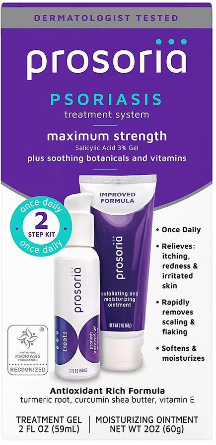 prosoria Psoriasis Treatment System Max Strength Daily 2oz Bottles, Exp: 04/2025