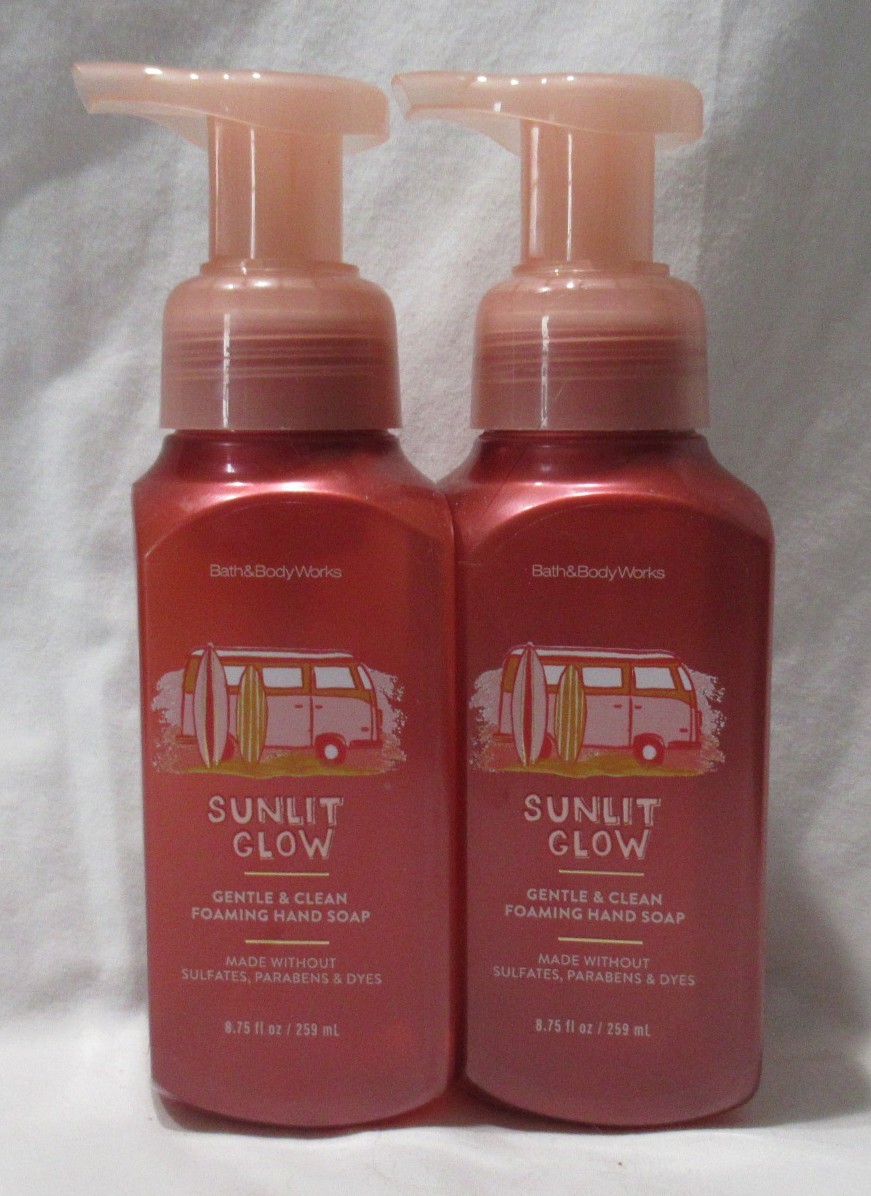 Bath & Body Works Gentle & Clean Foaming Hand Soap Lot Set 2 SUNLIT GLOW