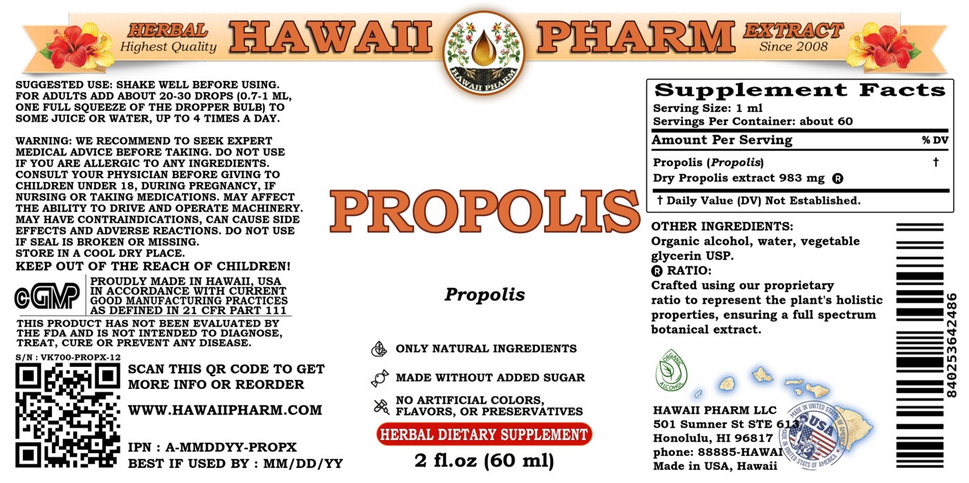 Propolis Raw and Unprocessed Liquid Extract