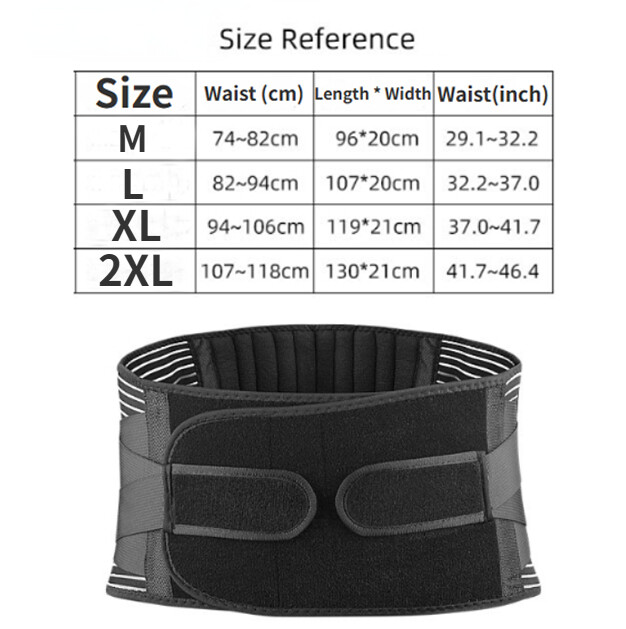 Adjustable Lower Back Brace Lumbar Support Waist Belt Men Women Pain Relief NEW