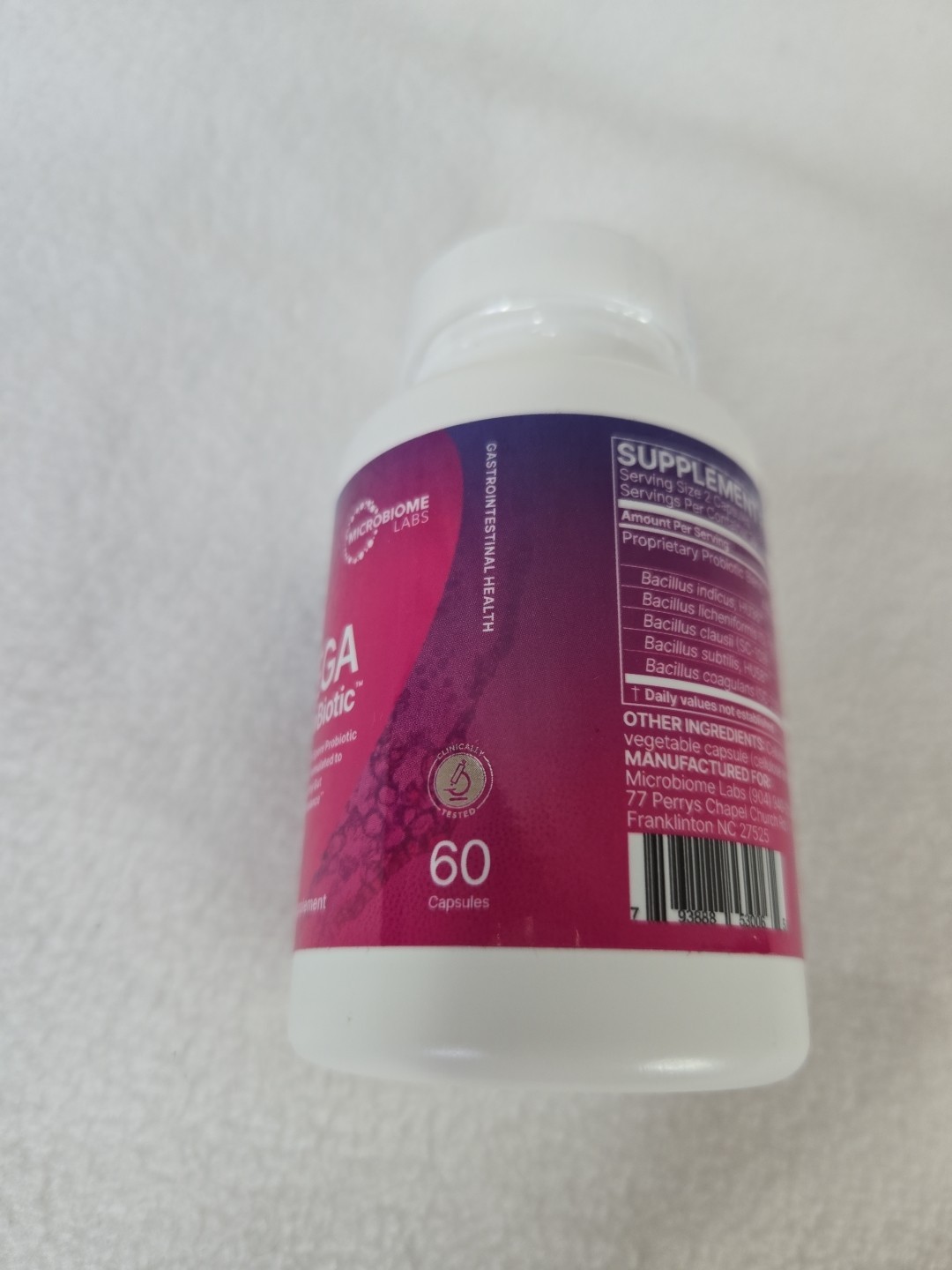 Microbiome Labs Mega SporeBiotic 60 CAPSULES Probiotic SUPER FRESH EXP 01/2028