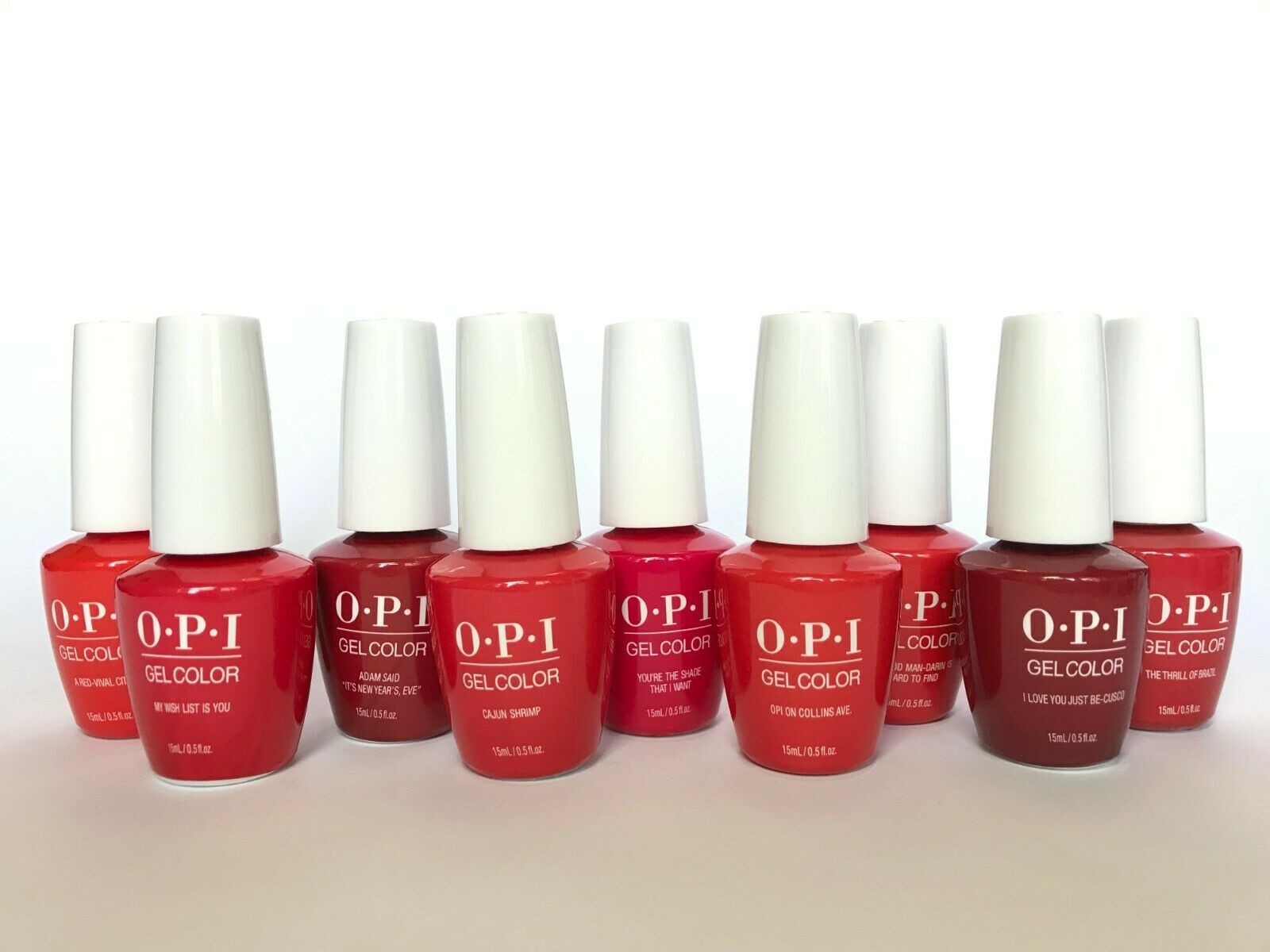 OPI GelColor 15ml/0.5 fl oz Gel Nail Polish Soak-Off Base Top Coat Choose Color