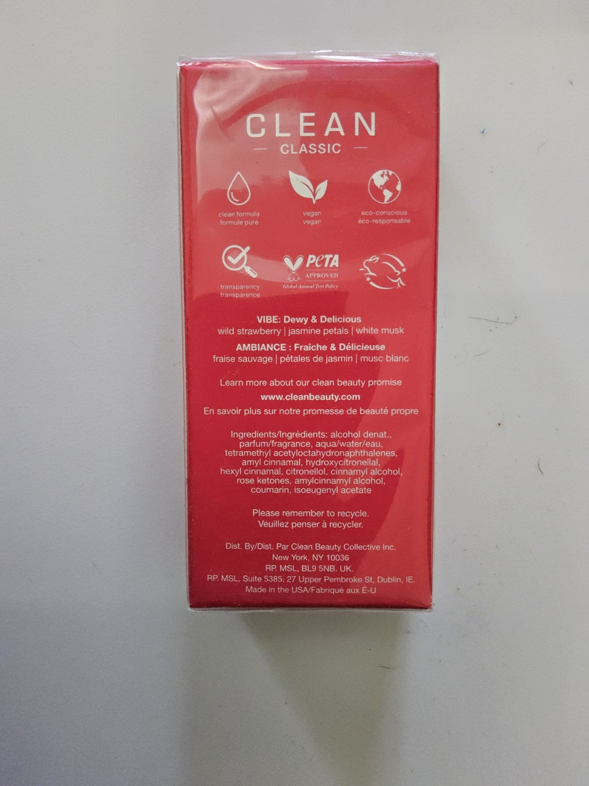 Clean Classic Strawberry Fields Eau De Parfum 1floz/30ml Perfume New, Sealed