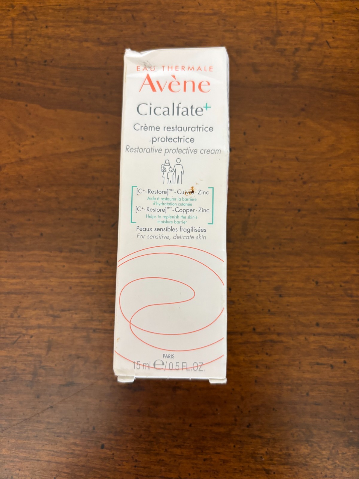 Avene Cicalfate+ Restorative Protective Cream 15 mL 0.5 oz Exp 05/2026