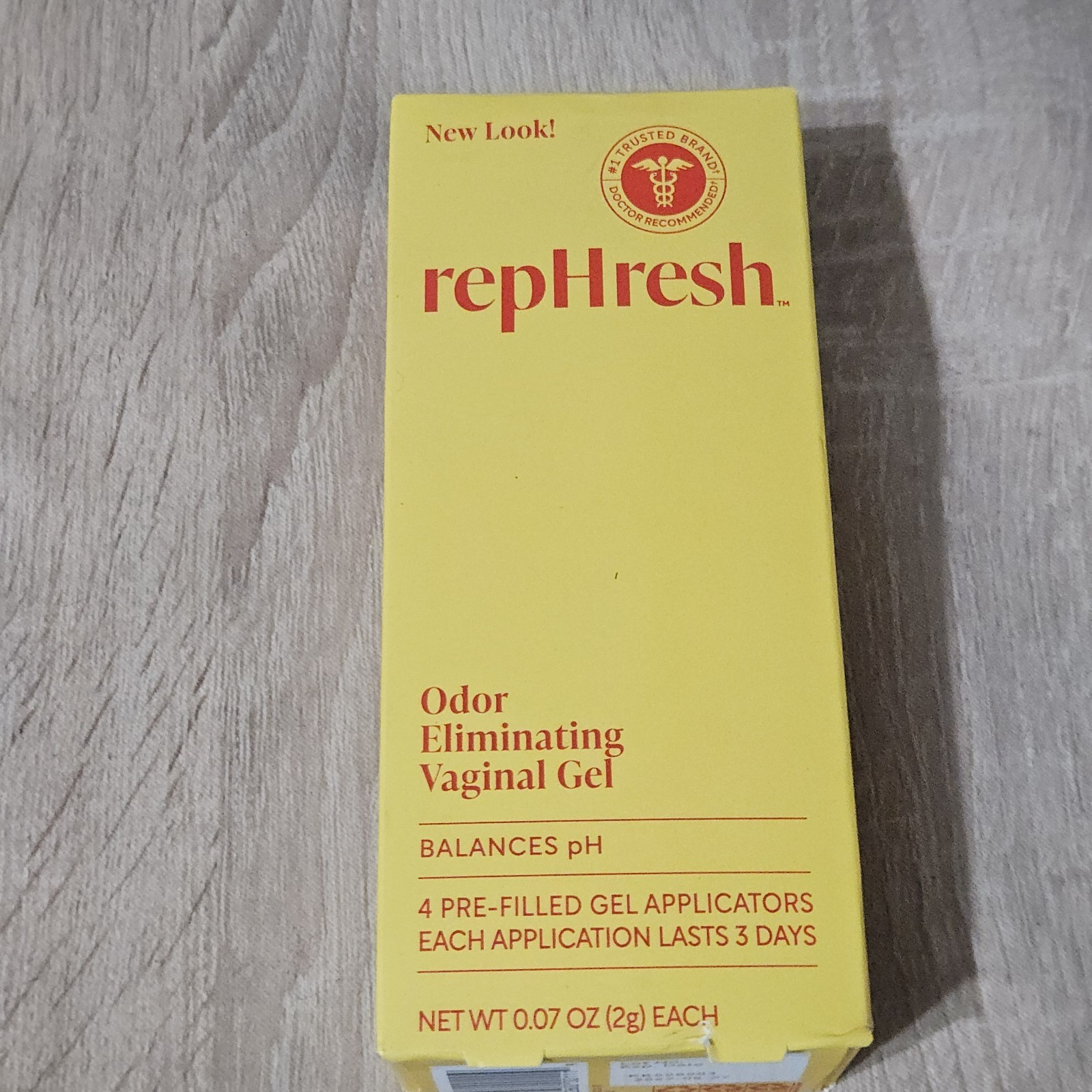 RepHresh Odor Eliminating Vaginal Gel – 4 Pre Filled Gel Applicators Exp 08/2027