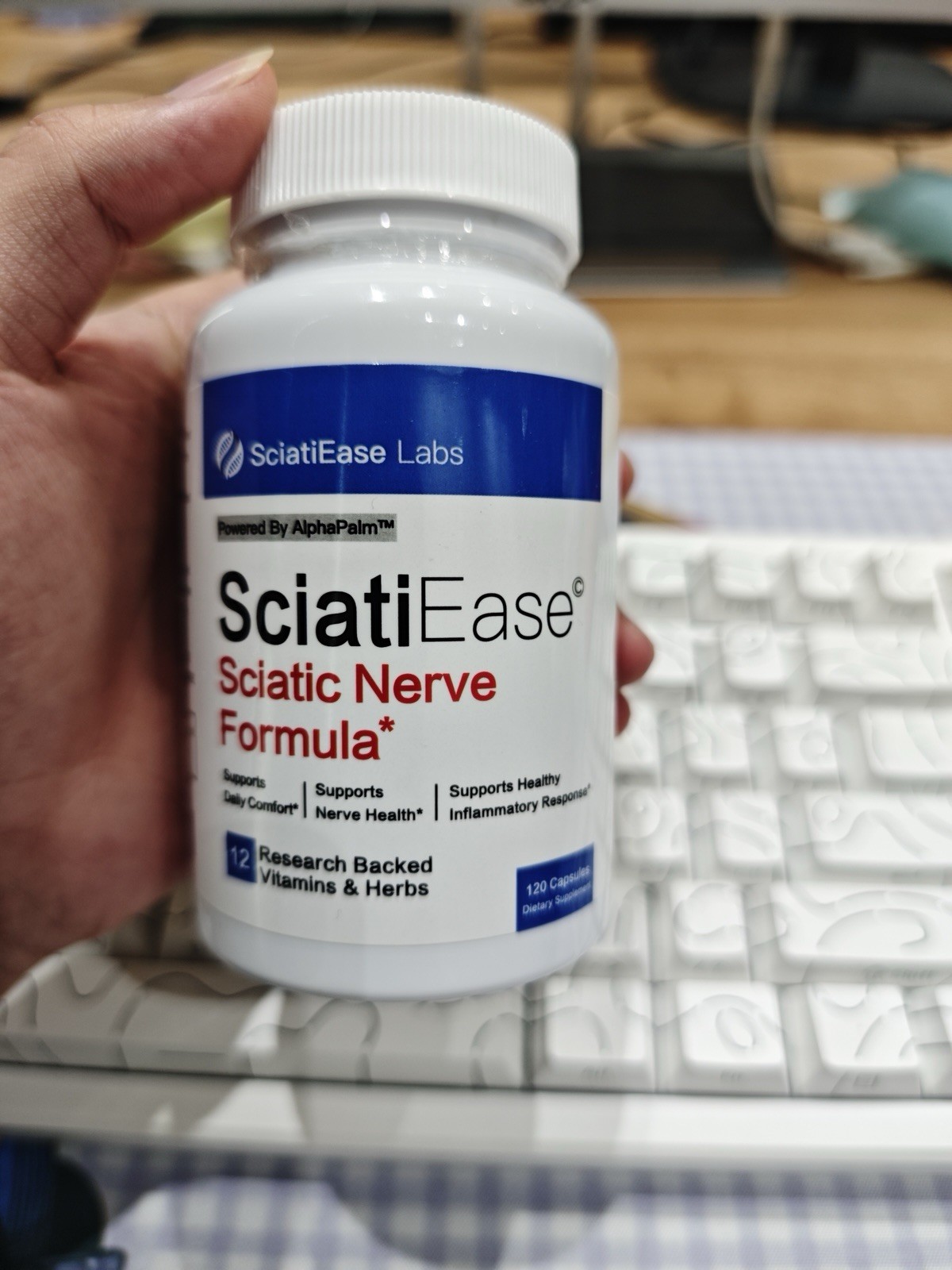 SciatiEase Labs SciatiEase Sciatic Nerve Formula 120 Capsules Vegan Gluten Free