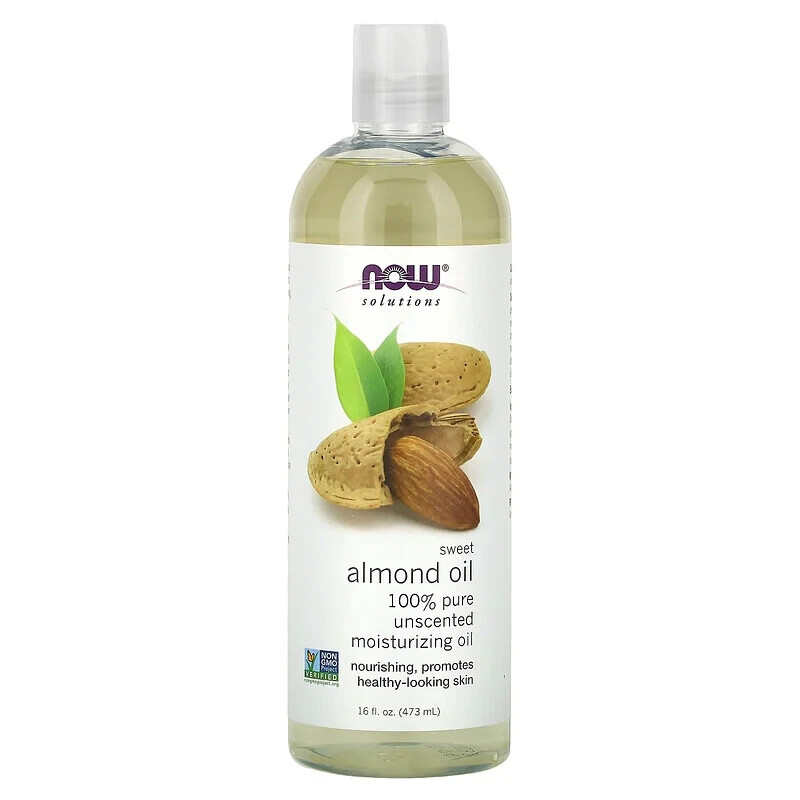 NOW Foods, Sweet Almond Oil, 100% Pure Moisturizing Oil, 16 fl oz (473 mL)