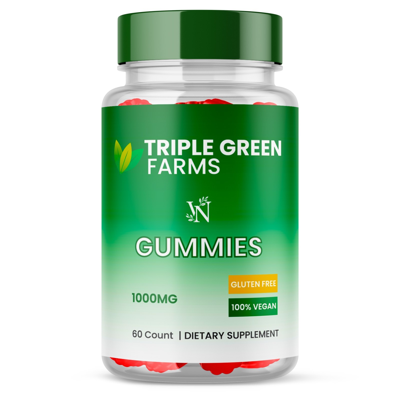 Triple Green Farms Gummies for Daily Metabolism and Health Support 1 Pack 60ct